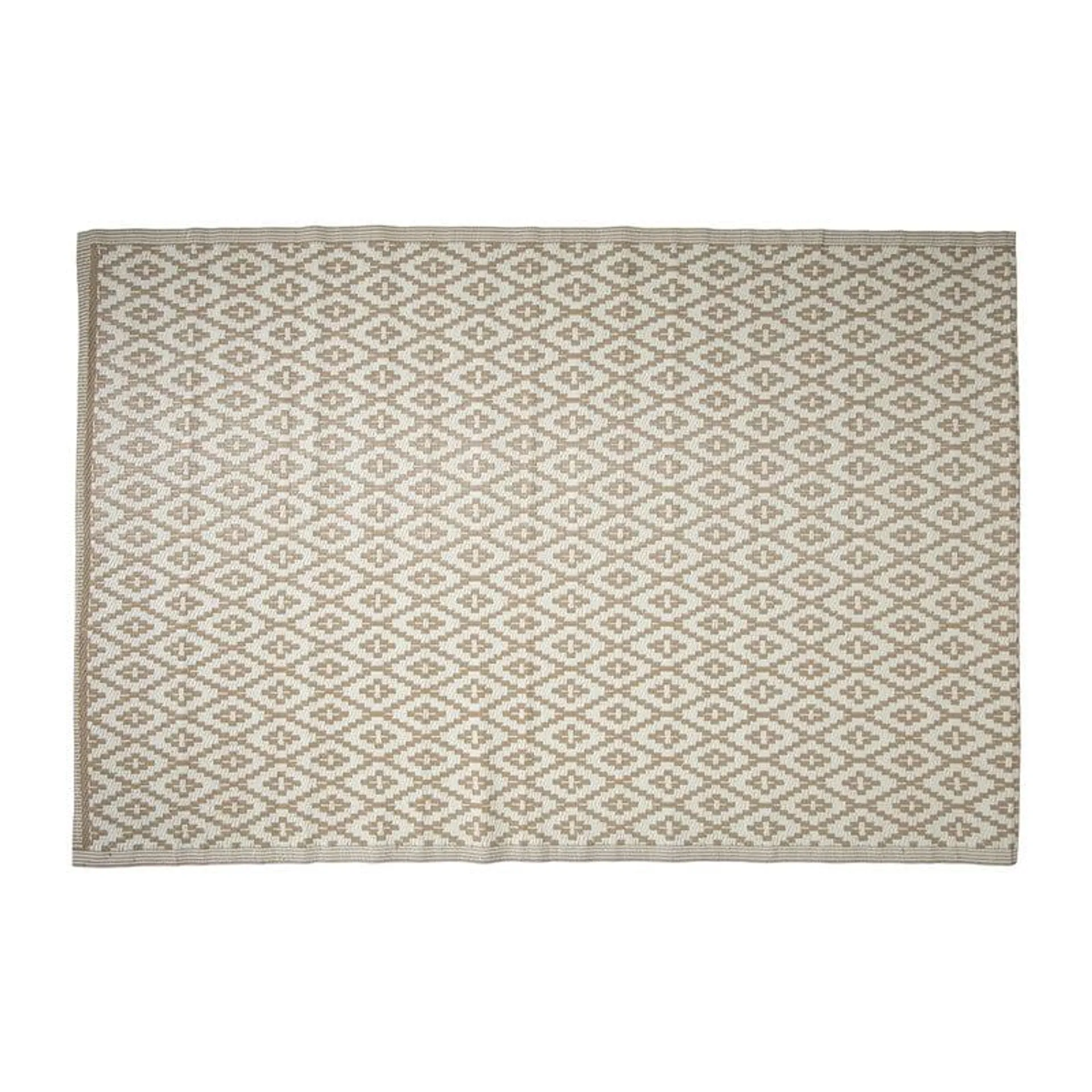Buitenkleed ethnic - beige - 200x300 cm