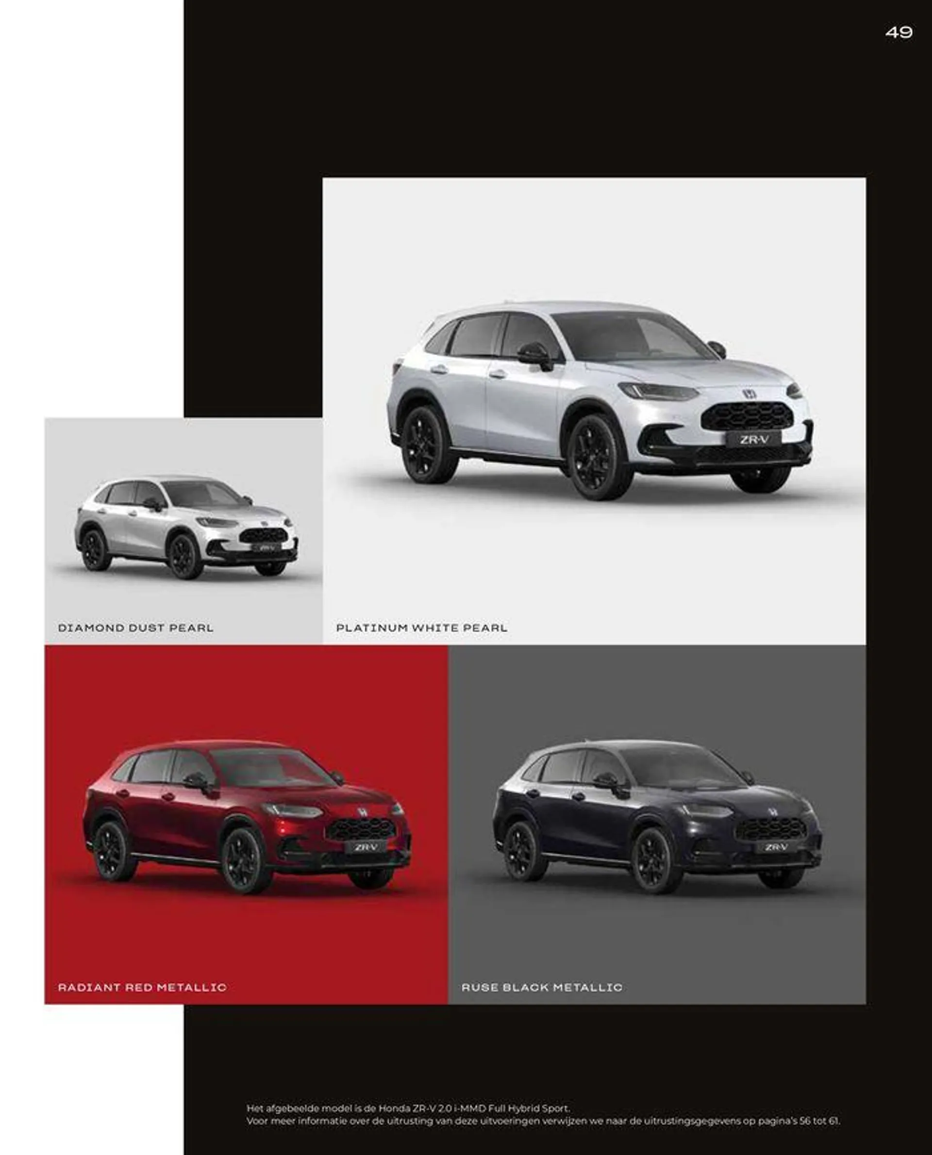 Honda ZR-V e:HEV — Brochure van 7 oktober tot 31 augustus 2024 - Folder pagina 49