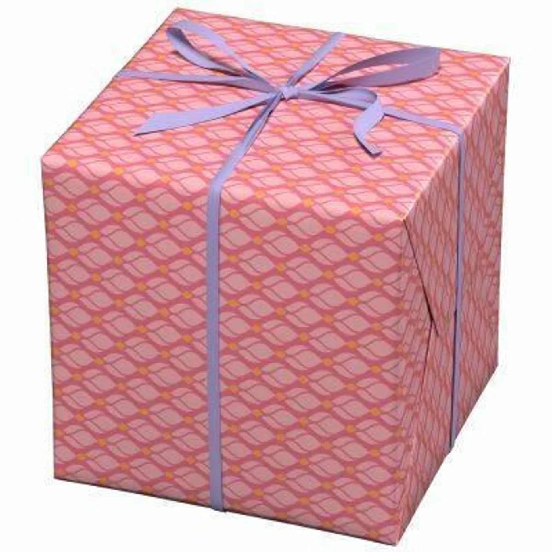 Cadeaupapier - 10 meter - retro roze