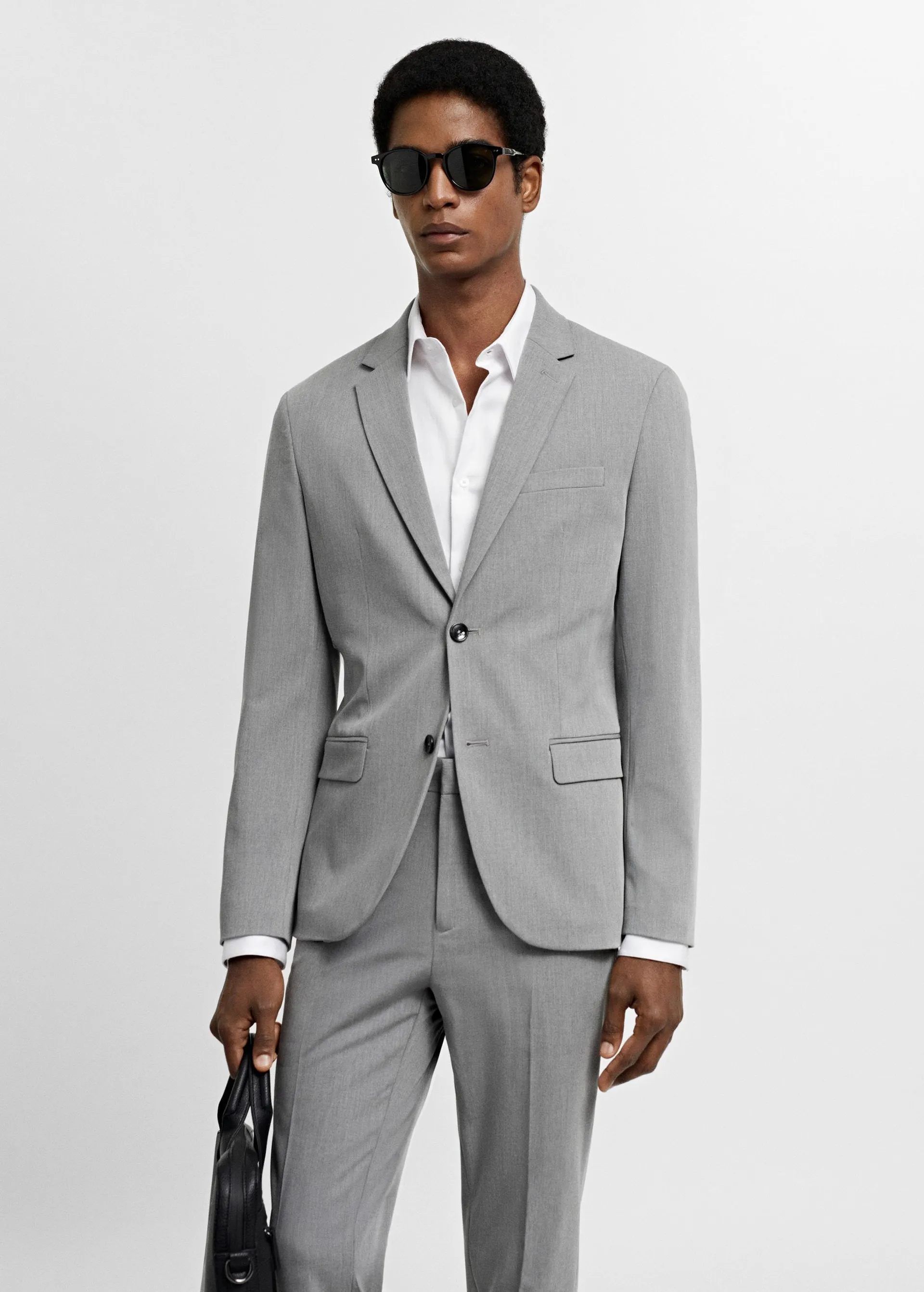 Super slim-fit blazer van stretch stof