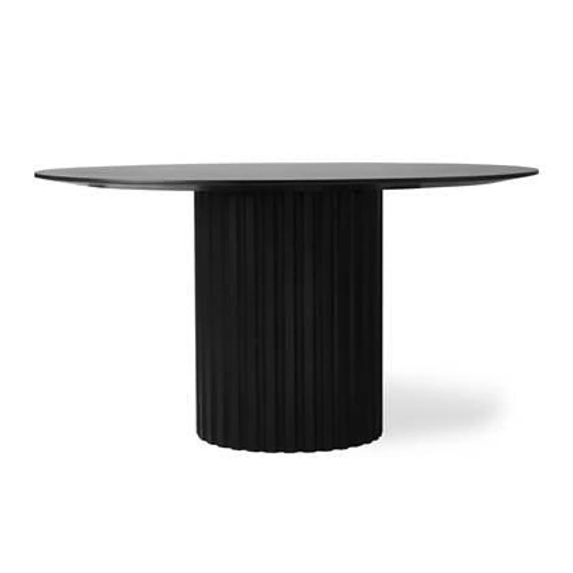 HKliving Pillar Eettafel - Ø 140 cm - Zwart