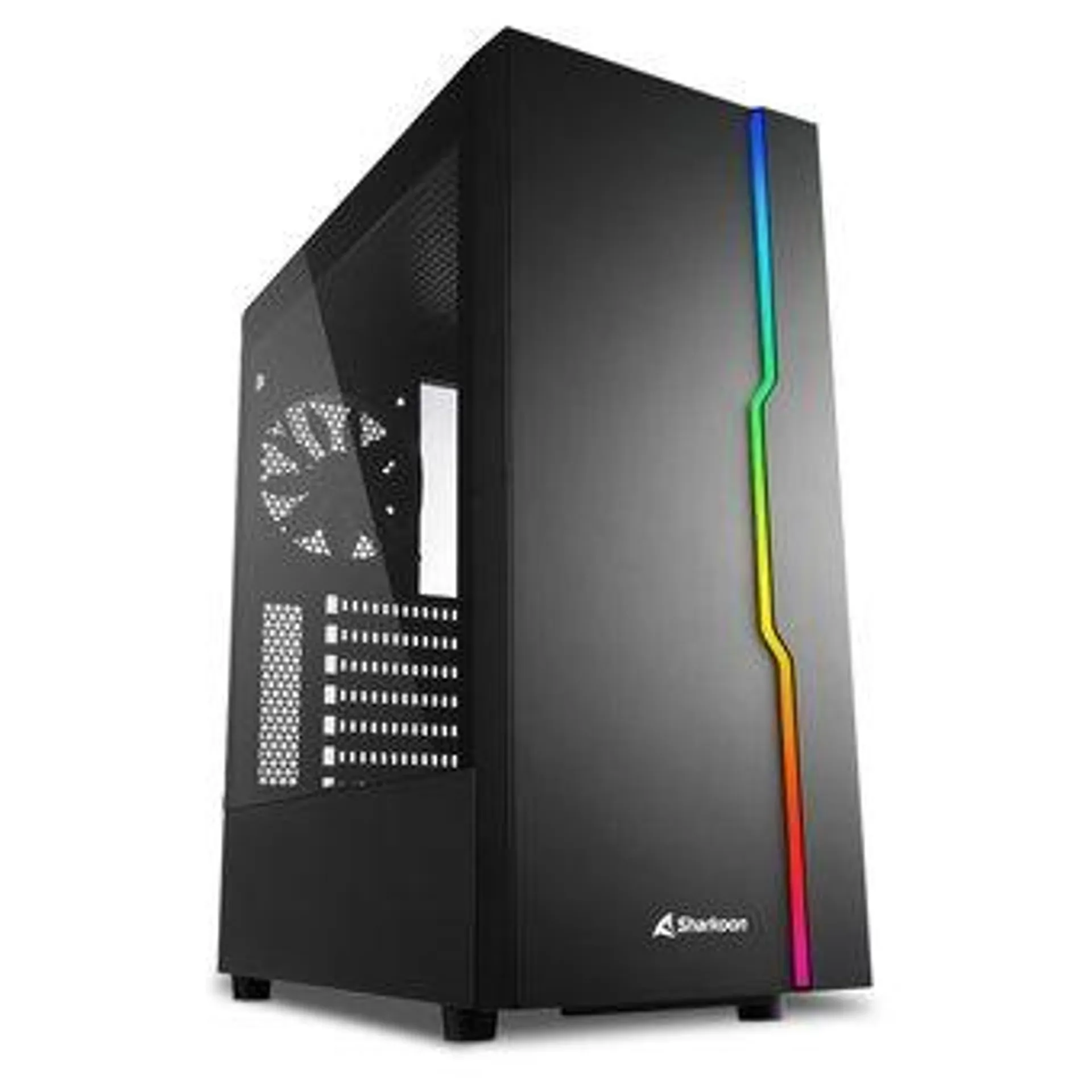 Sharkoon RGB Slider, ATX, T.G., Zwart