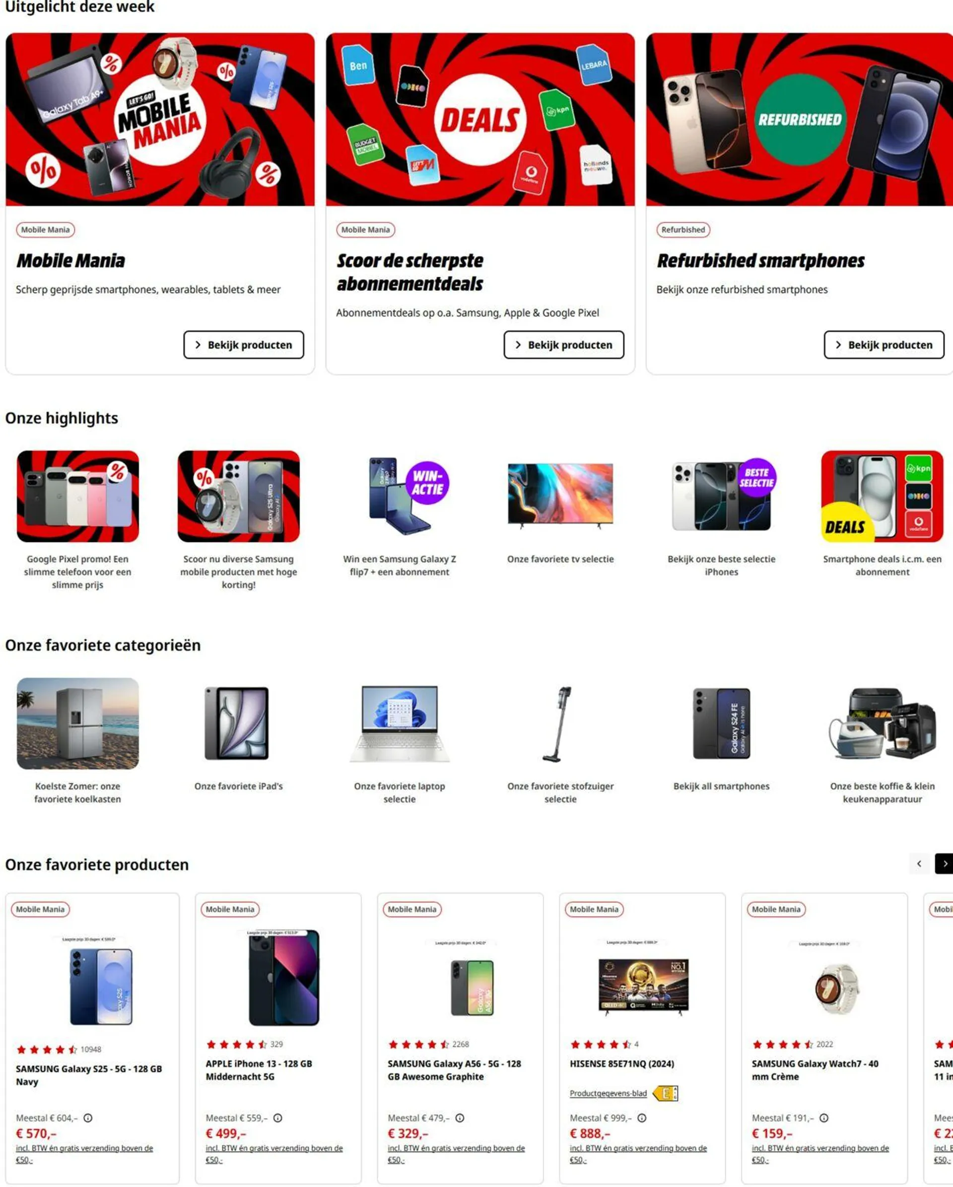 Media Markt Actuele folder van 28 juli tot 4 augustus 2025 - Folder pagina 1