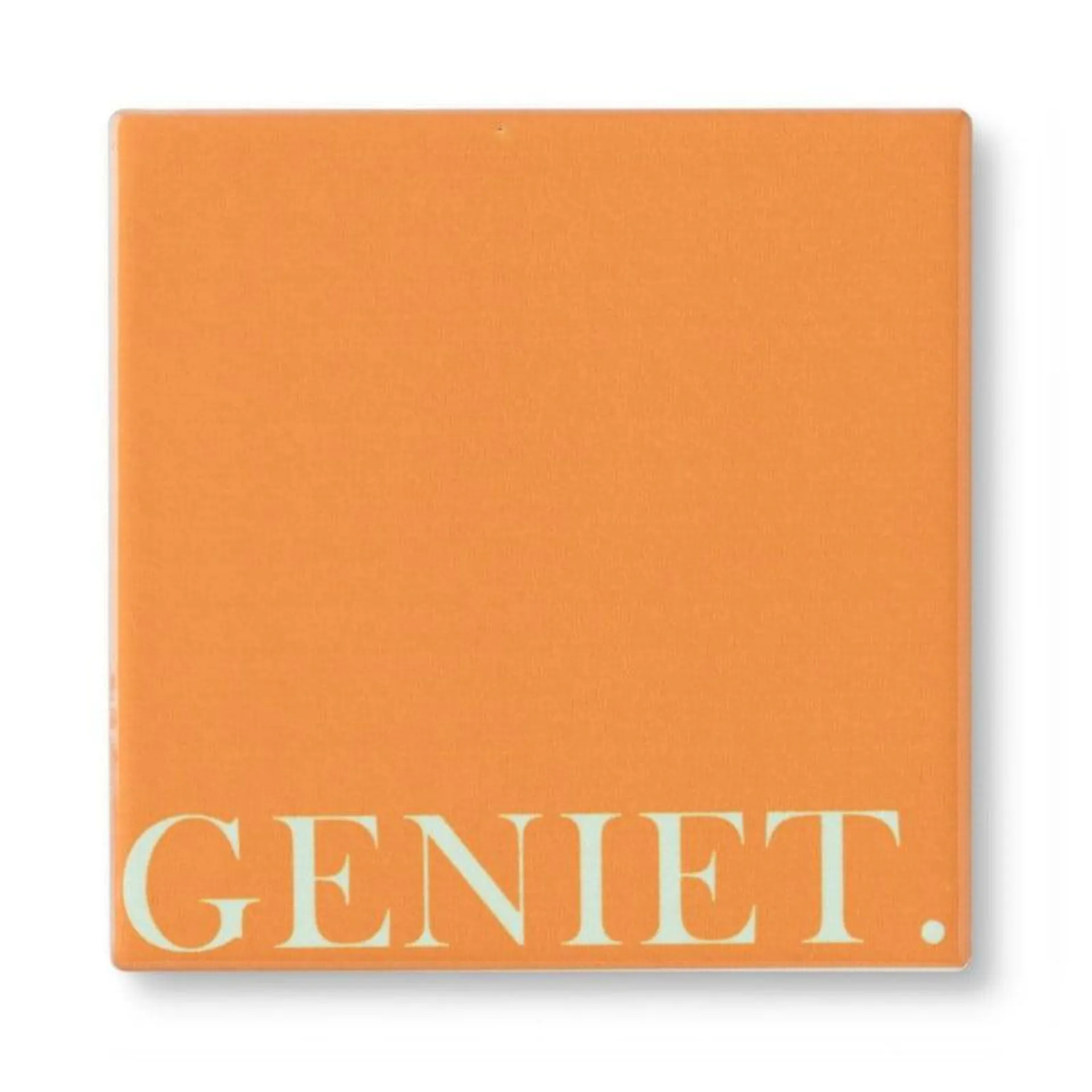 Siertegel Geniet - 10x10x0.5 cm