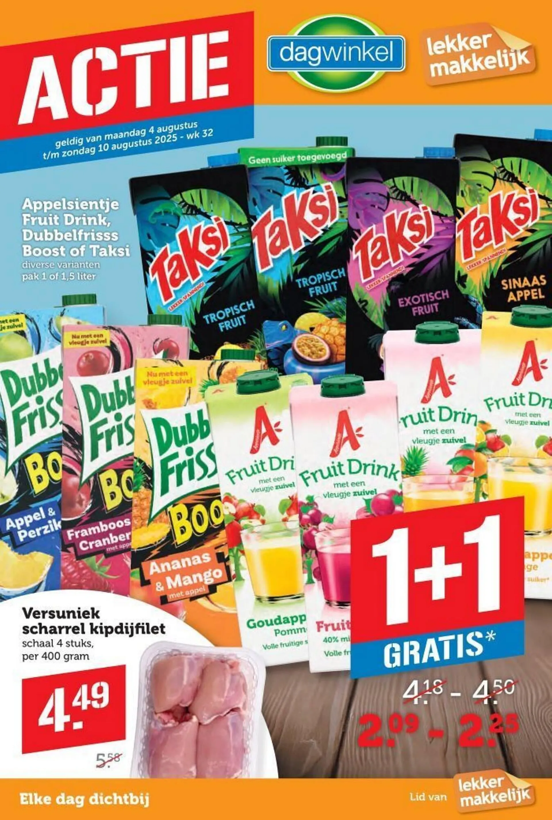 Lekker Makkelijk folder van 4 augustus tot 9 augustus 2025 - Folder pagina 1