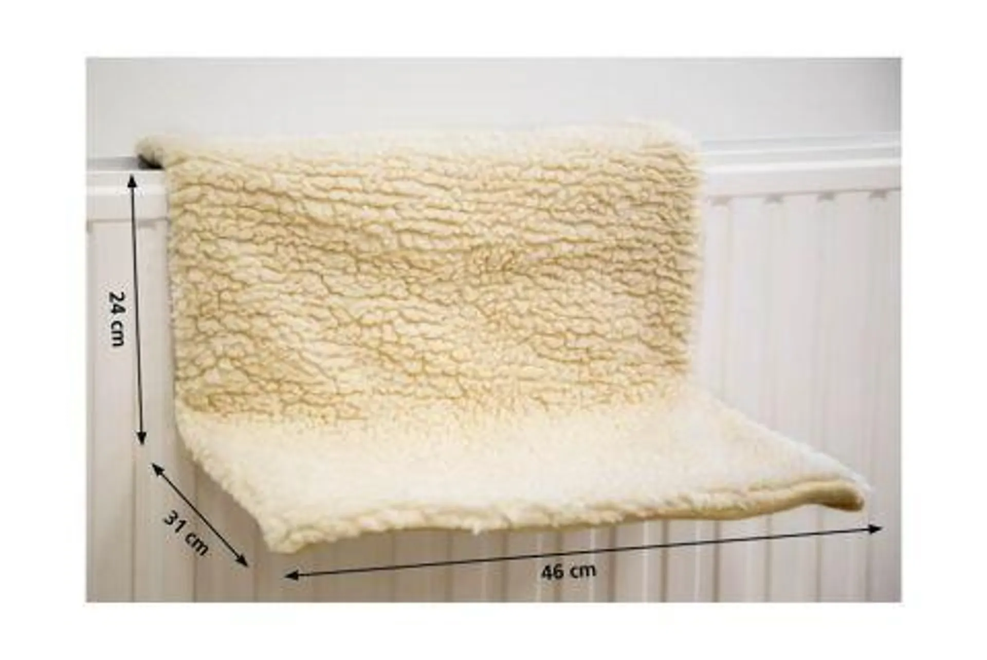 Beeztees - Radiator hangmat - Stof - Creme - 46x31x24cm