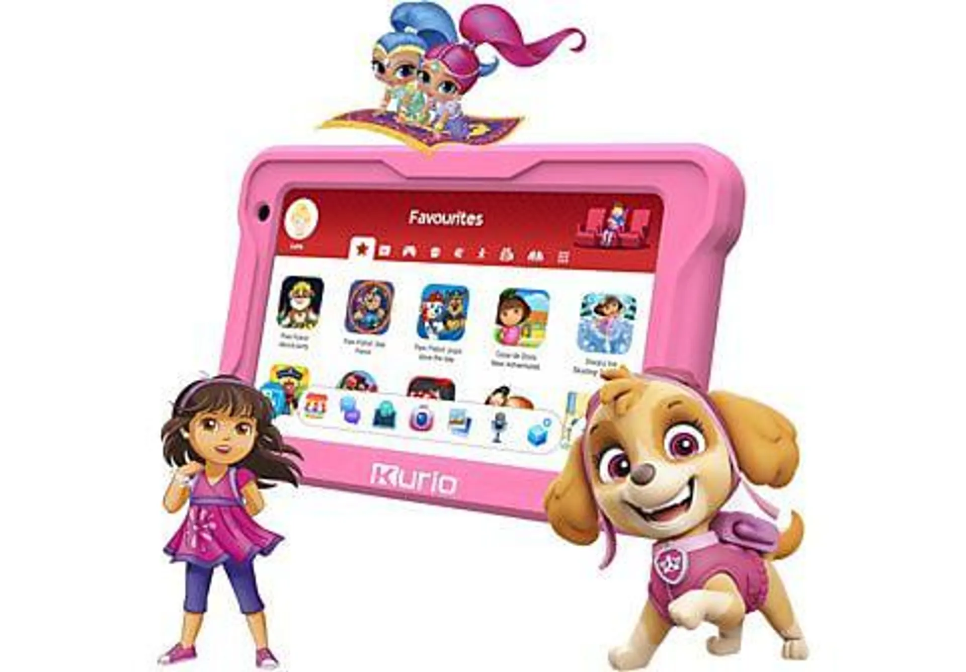 KURIO Tab Premium Nickelodeon - 7 inch - 32 GB - Roze - Kindertablet