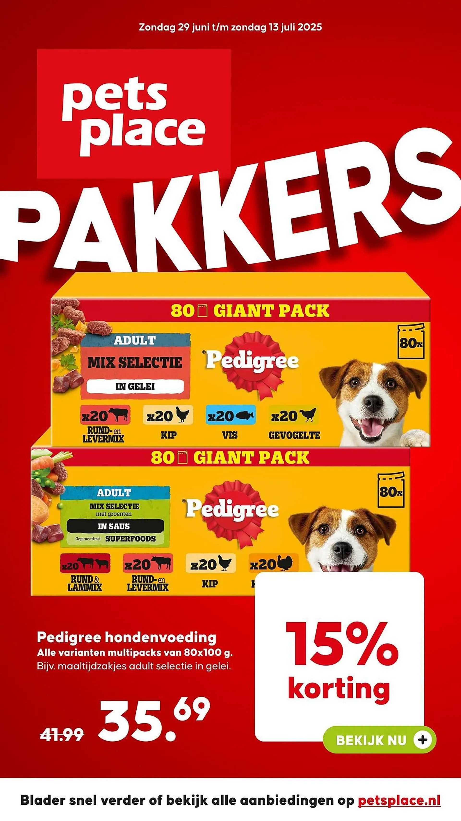 Pets Place folder van 29 juni tot 13 juli 2025 - Folder pagina 1