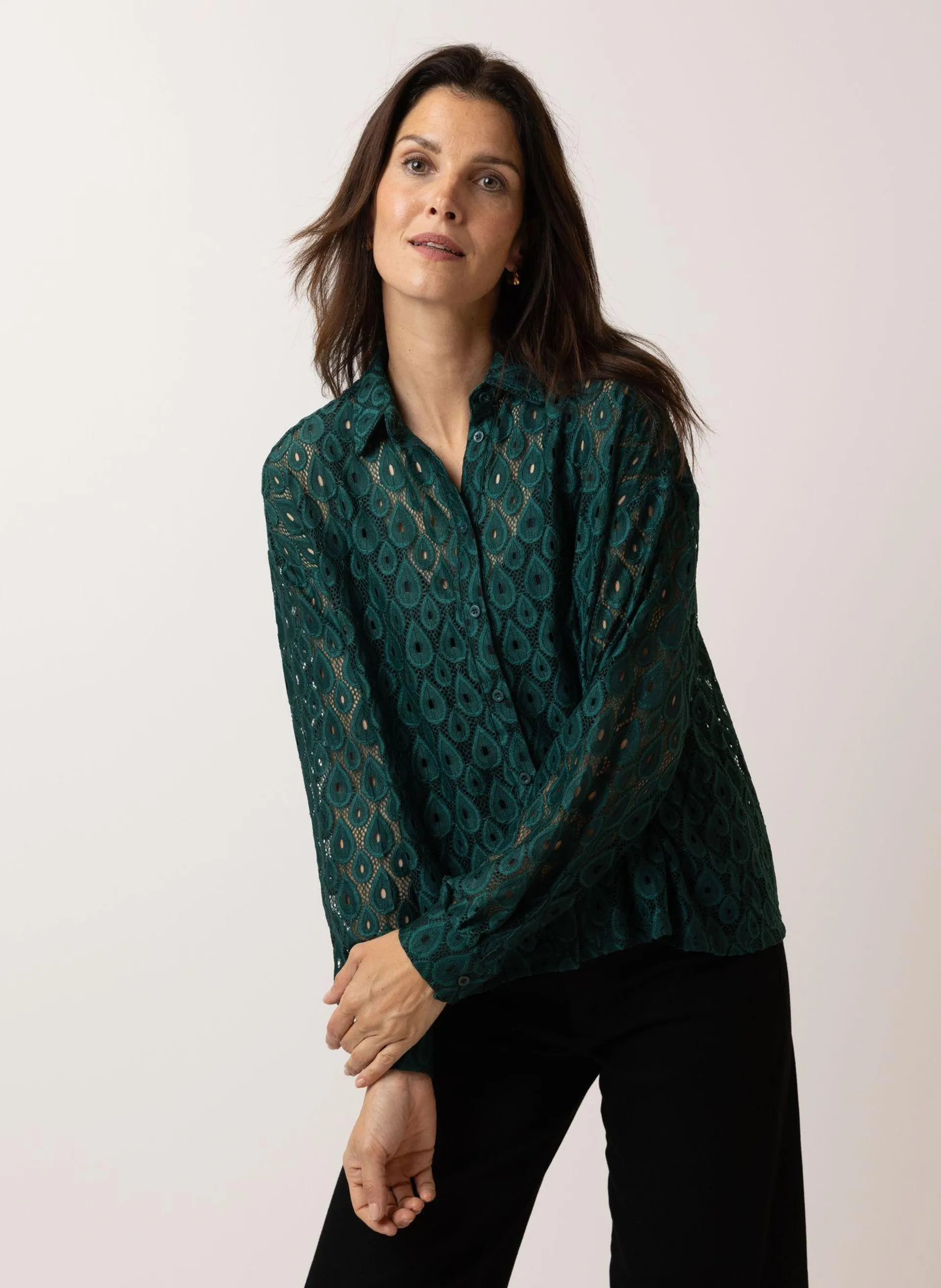 Groene blouse