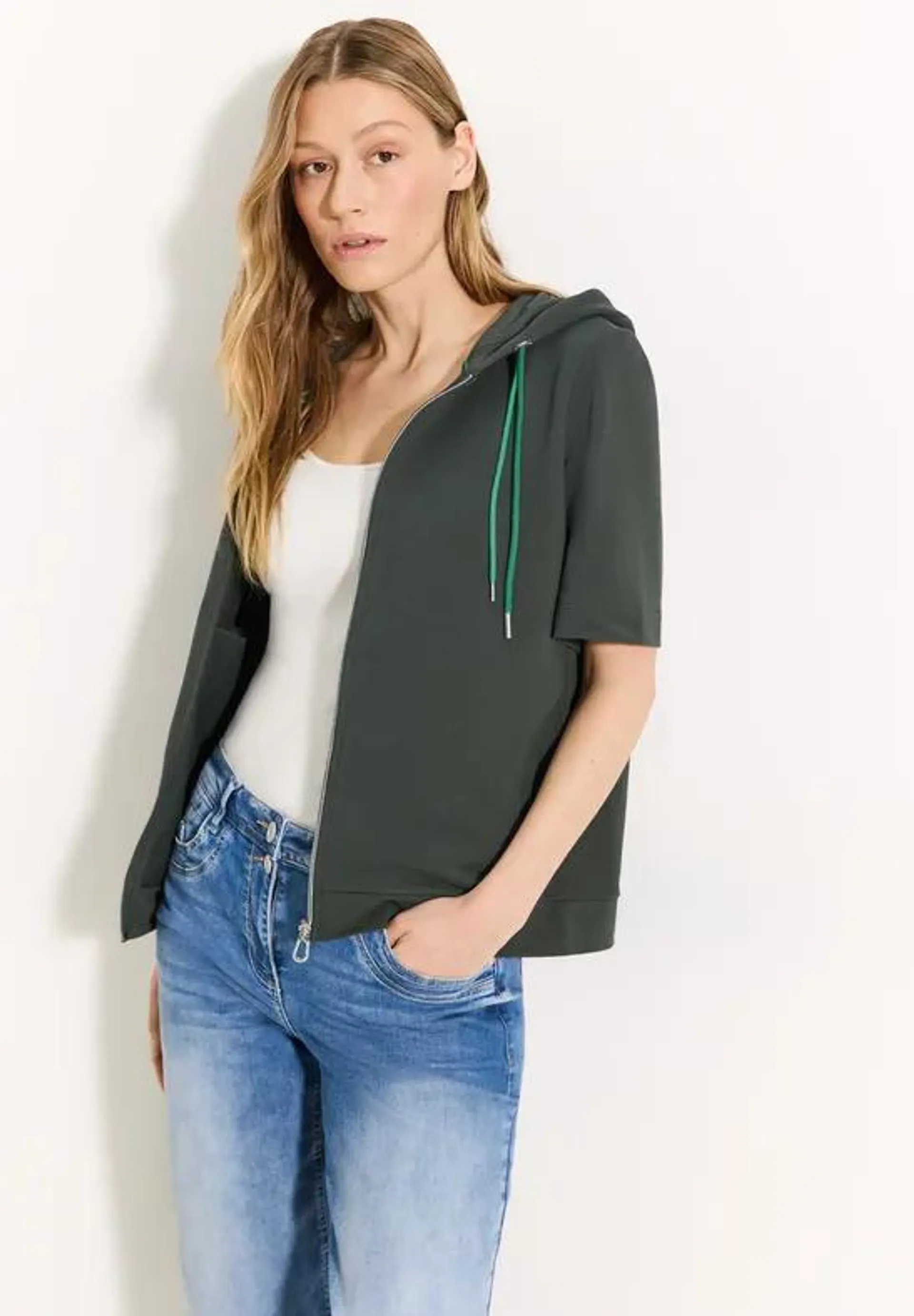 Kapuzen Shirtjacke