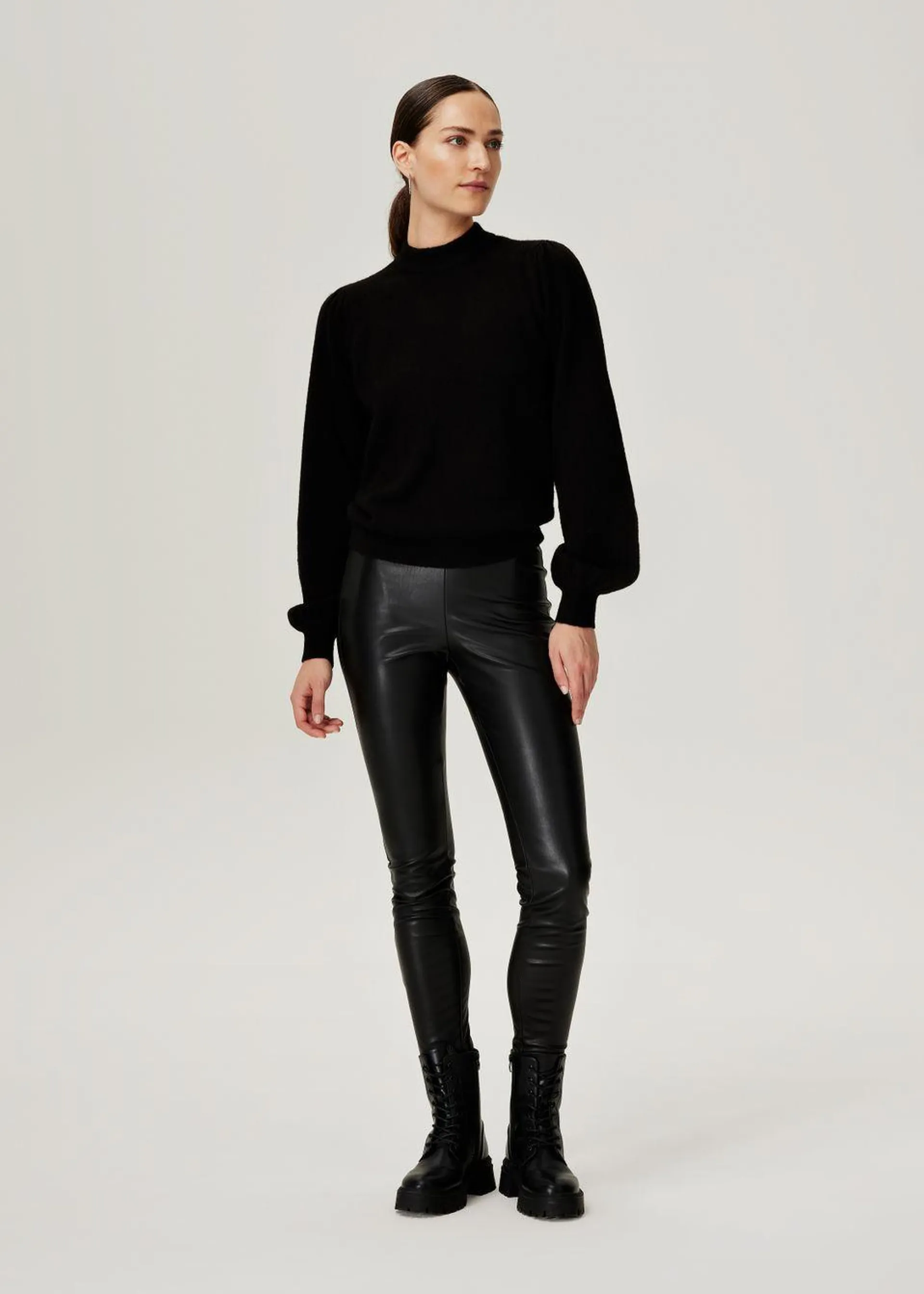 Faux Leather Legging