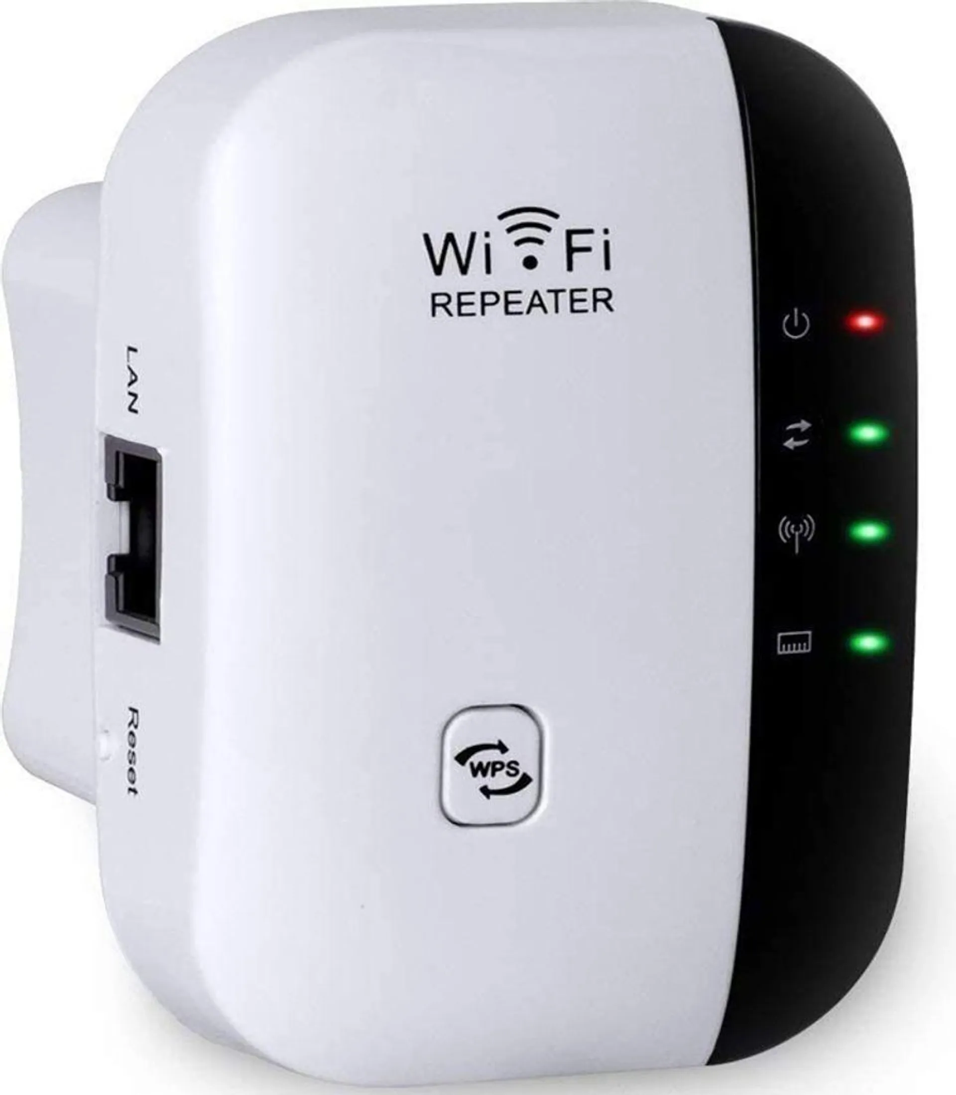 WiFi Repeater 2.4 GHz 300 Mbit/s WLAN Verstärker Ethernet-Port WPS Access Point Repeater Modus LED Geräte Internet Verstärker IEEE 802.11 b/g/n Retoo