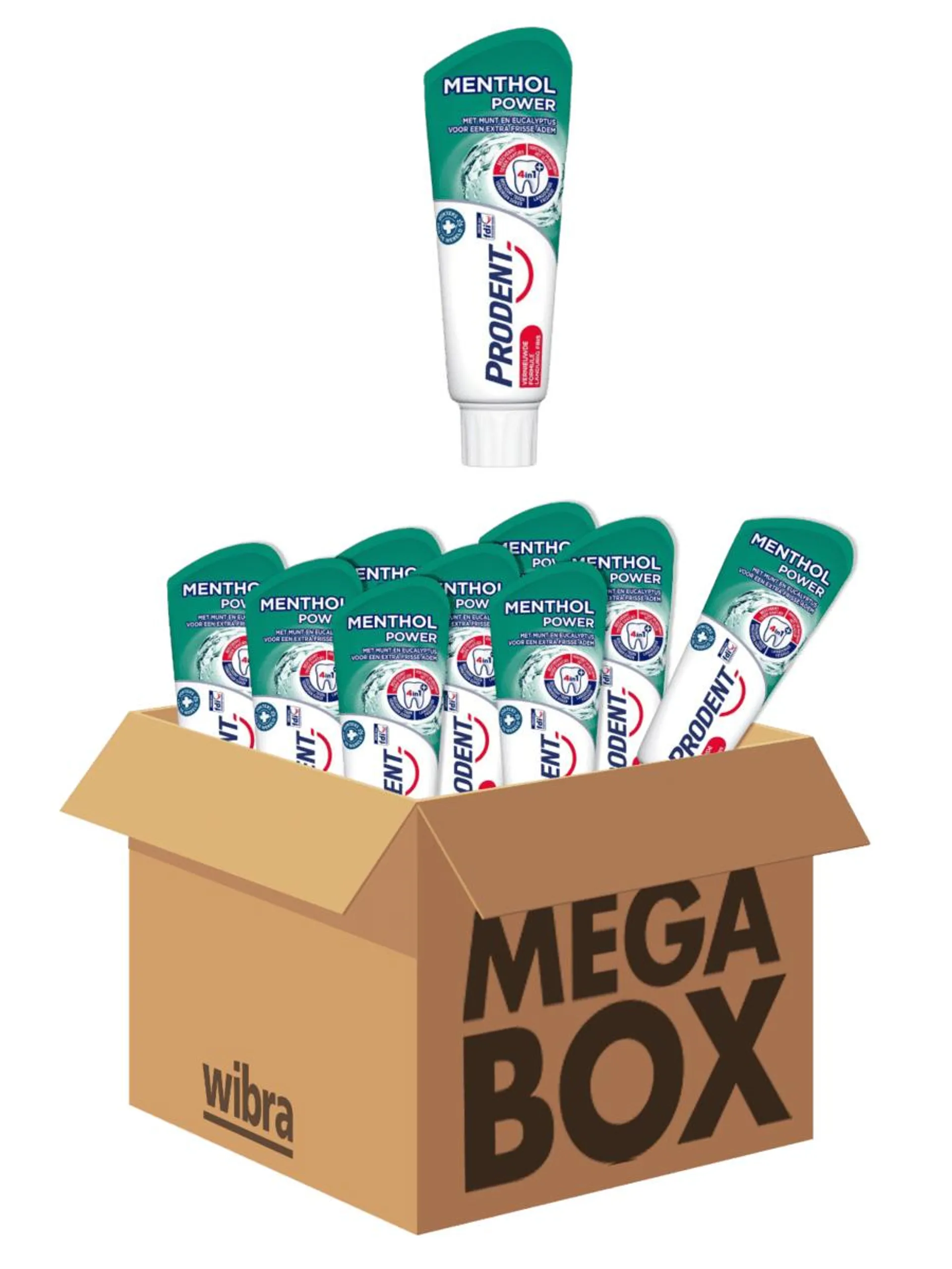 Prodent Menthol Power tandpasta megabox 12 tubes