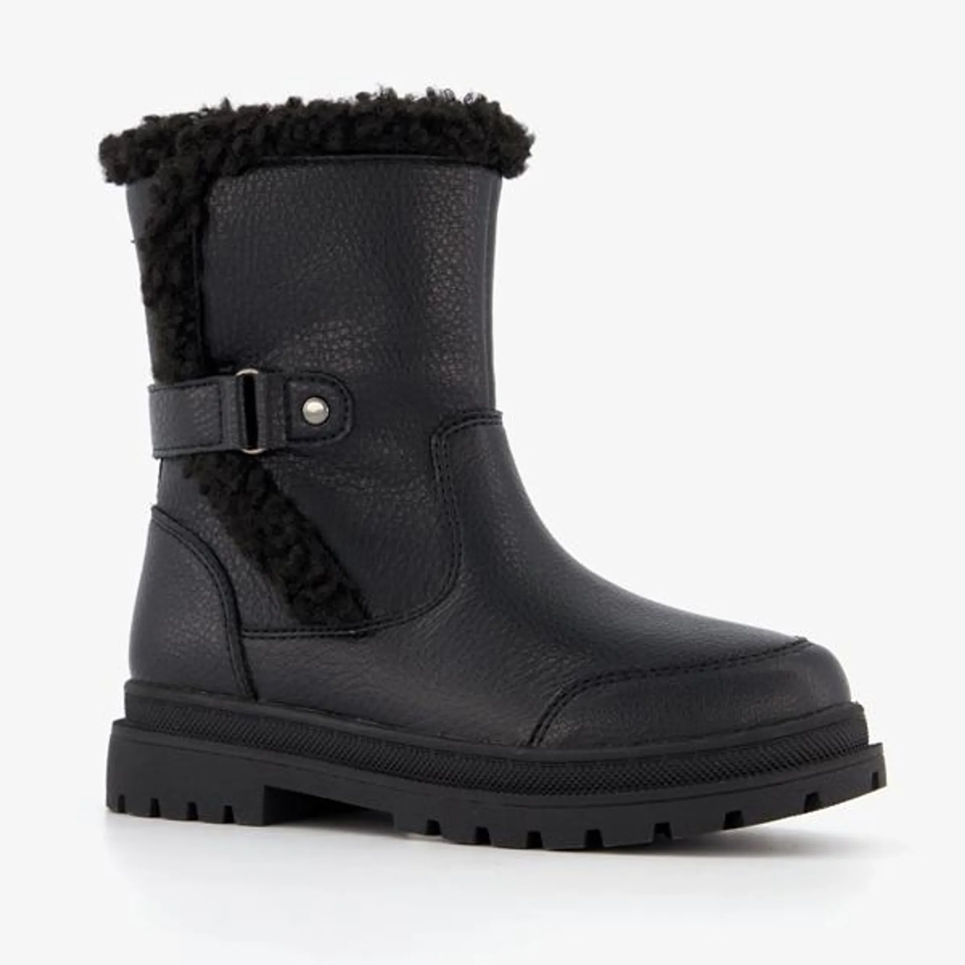 Blue Box gevoerde meisjes biker boots zwart