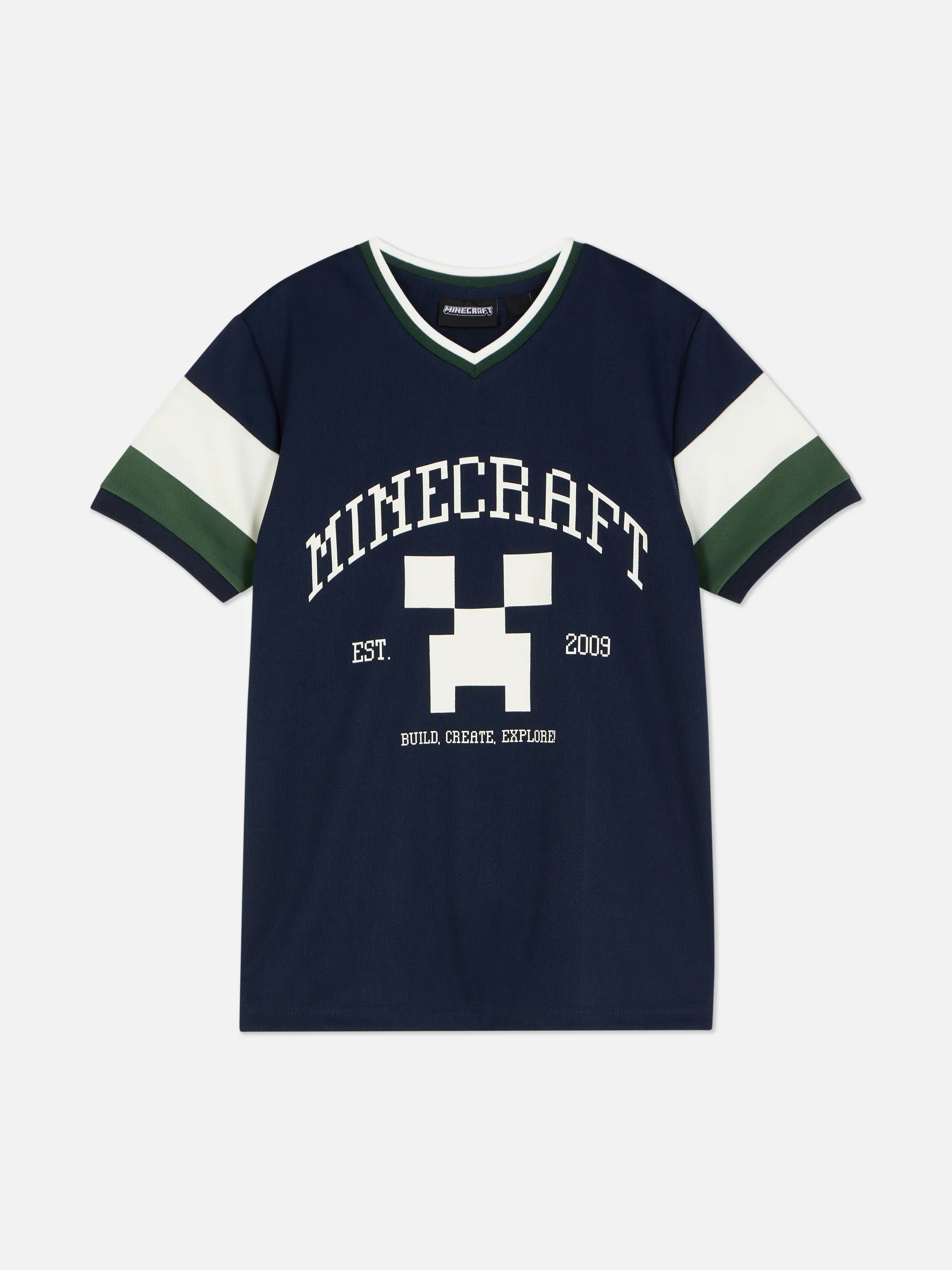 Jersey met korte mouwen en Minecraft-print