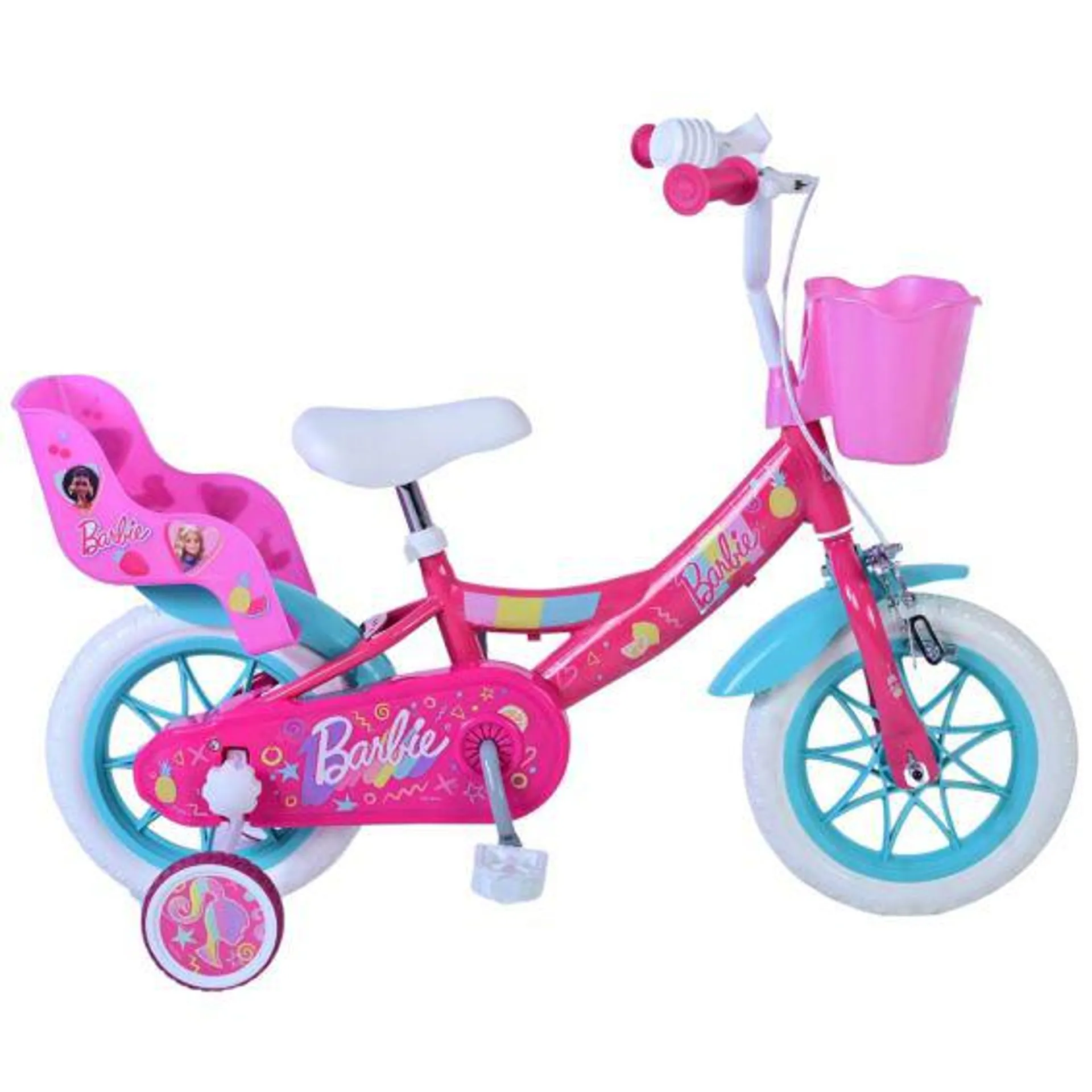 Barbie kinderfiets meisjes 12 inch roze