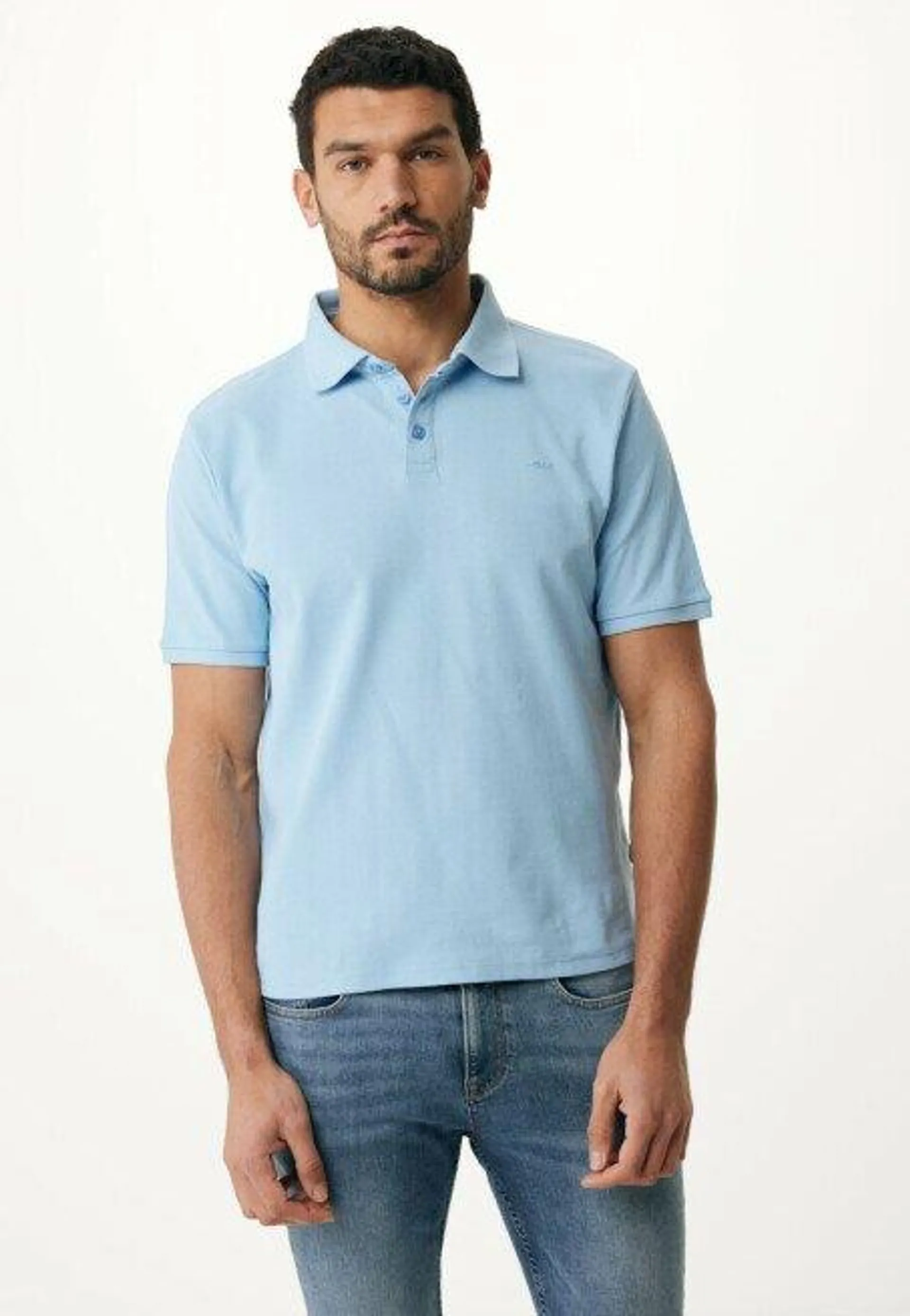 Basic Korte Mouwen Polo Blauw