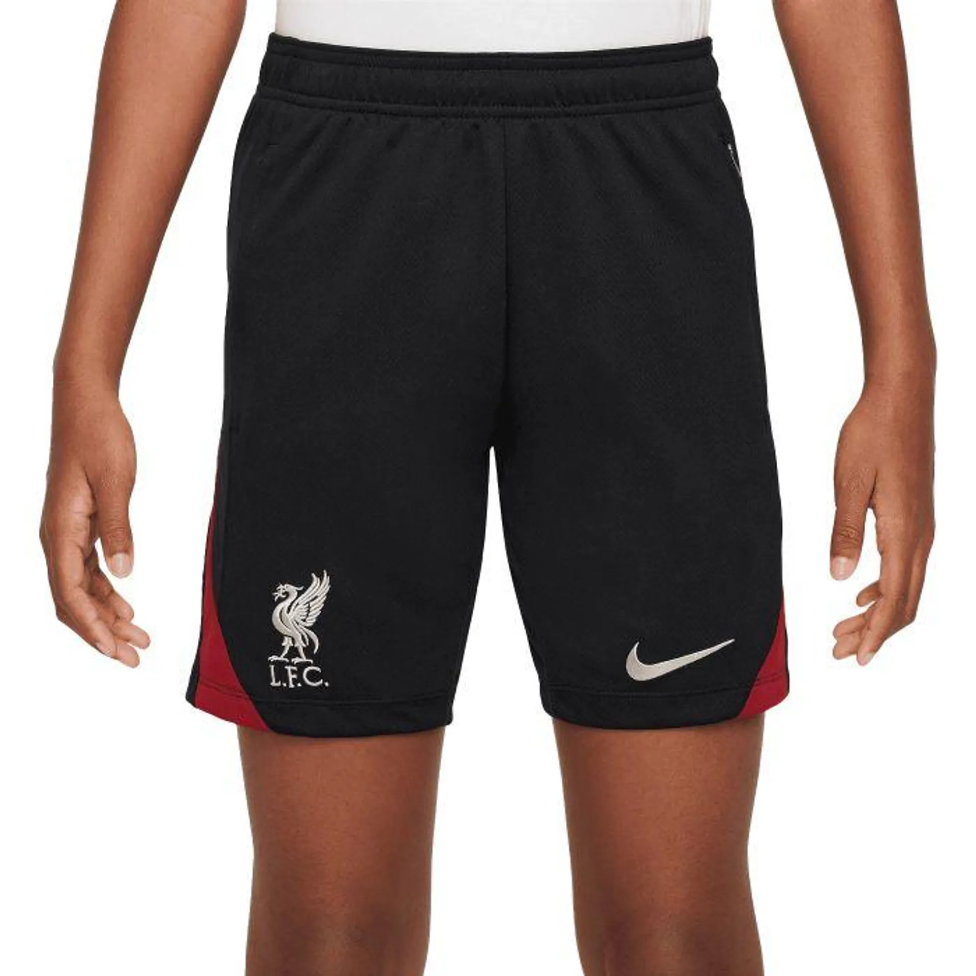 Liverpool FC Strike Dri-FIT voetbalbroekje junior zwart gym red light orewood brown