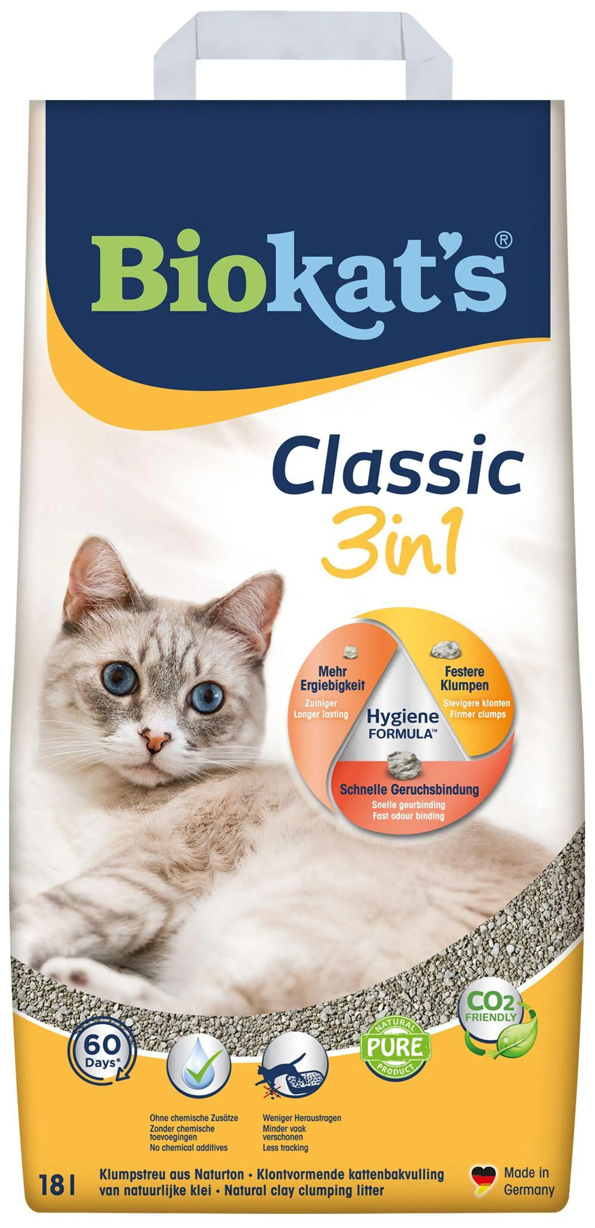 Biokat’s classic 3 in 1 kattenbakkorrels