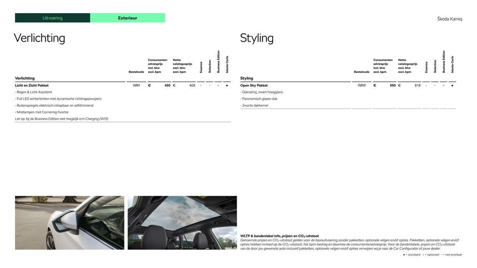 Škoda Kamiq prijslijst per 10 januari 2024 van 26 juni tot 26 juni 2025 - Folder pagina 10