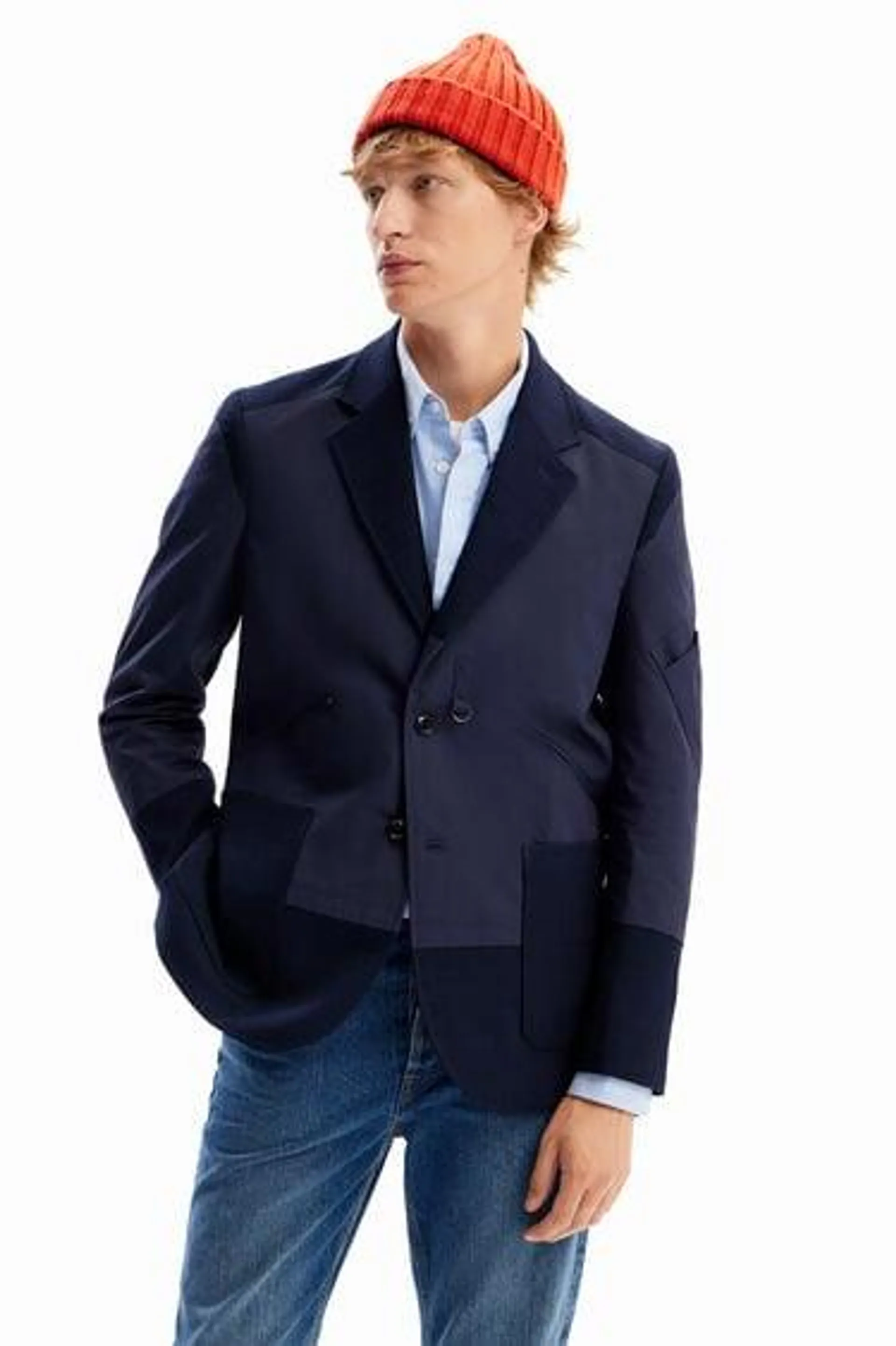 Hybrid pockets blazer