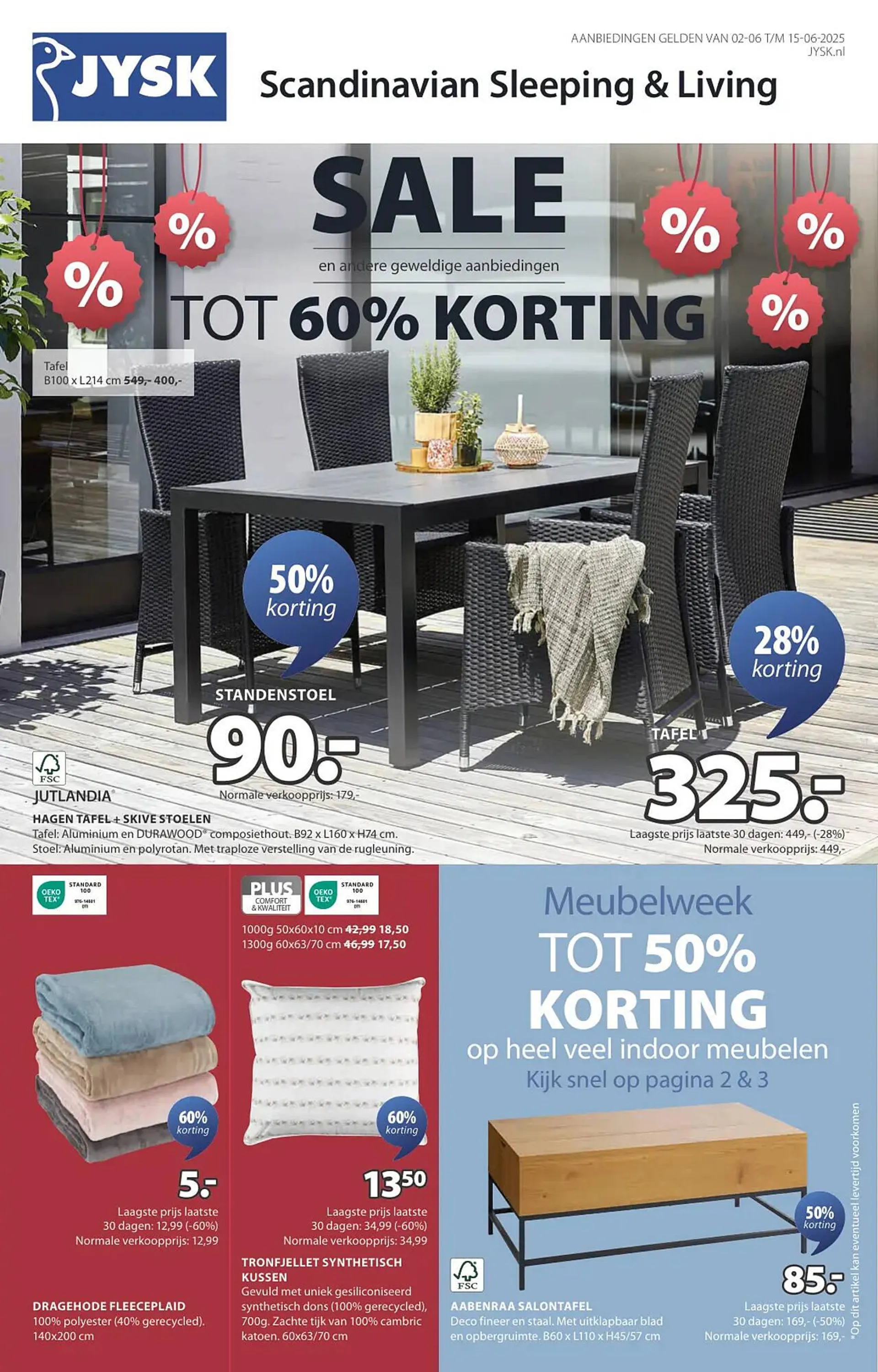 Jysk folder van 2 juni tot 15 juni 2025 - Folder pagina 1