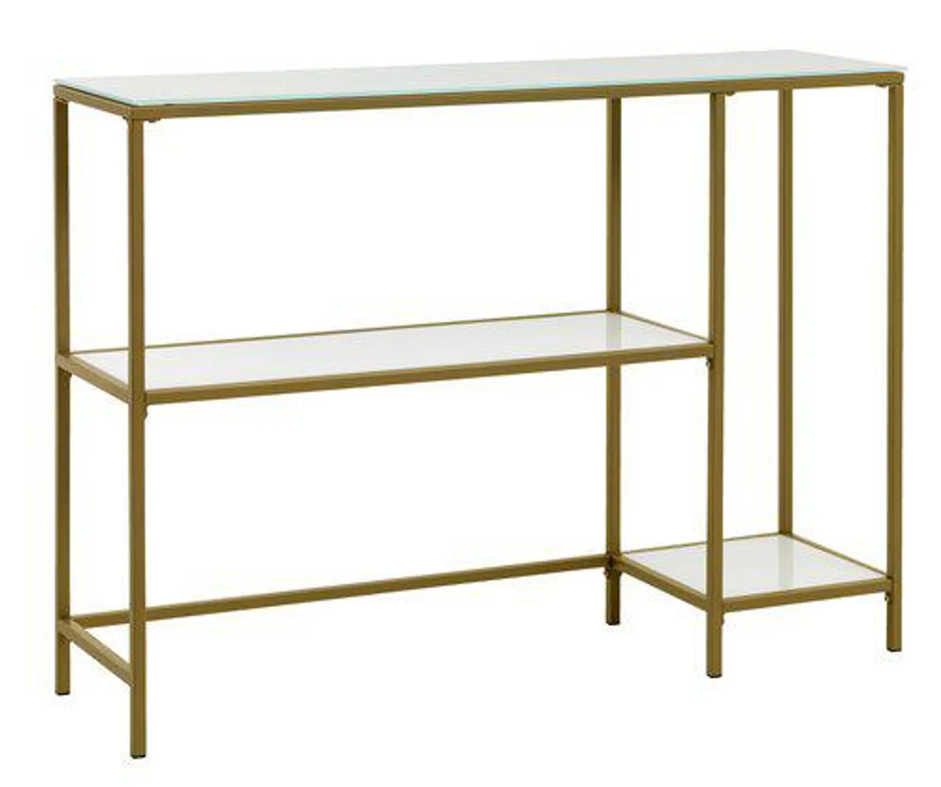 Sidetable PANDRUP 30x110 wit/goud