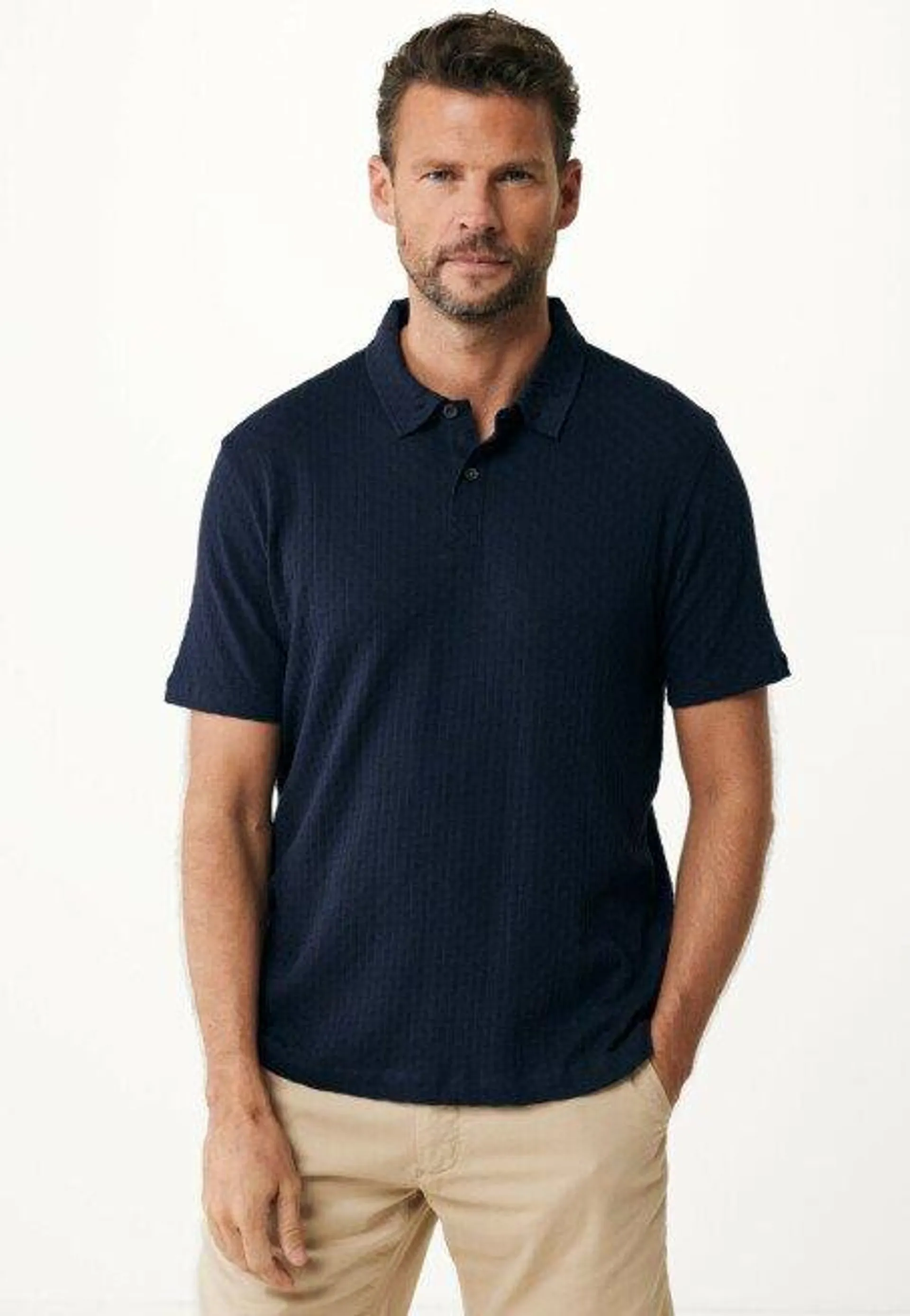 Polo Jacquard Navy