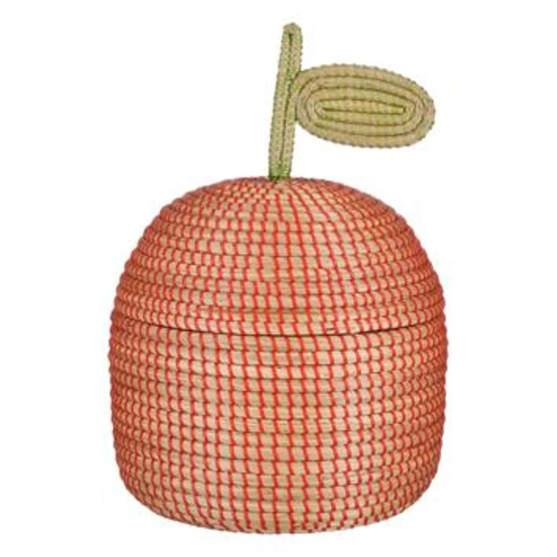 Opbergmand rood zeegras h28xd30 cm