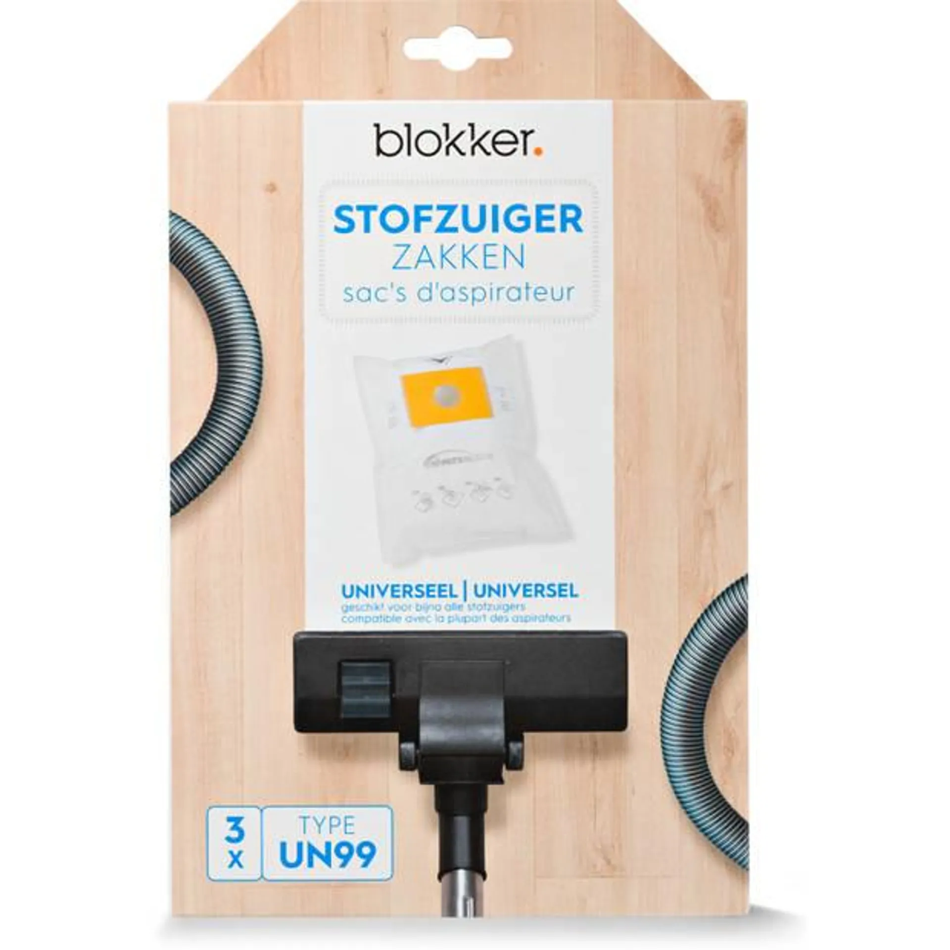 Blokker stofzuigerzak universeel un99 - 3 stuks