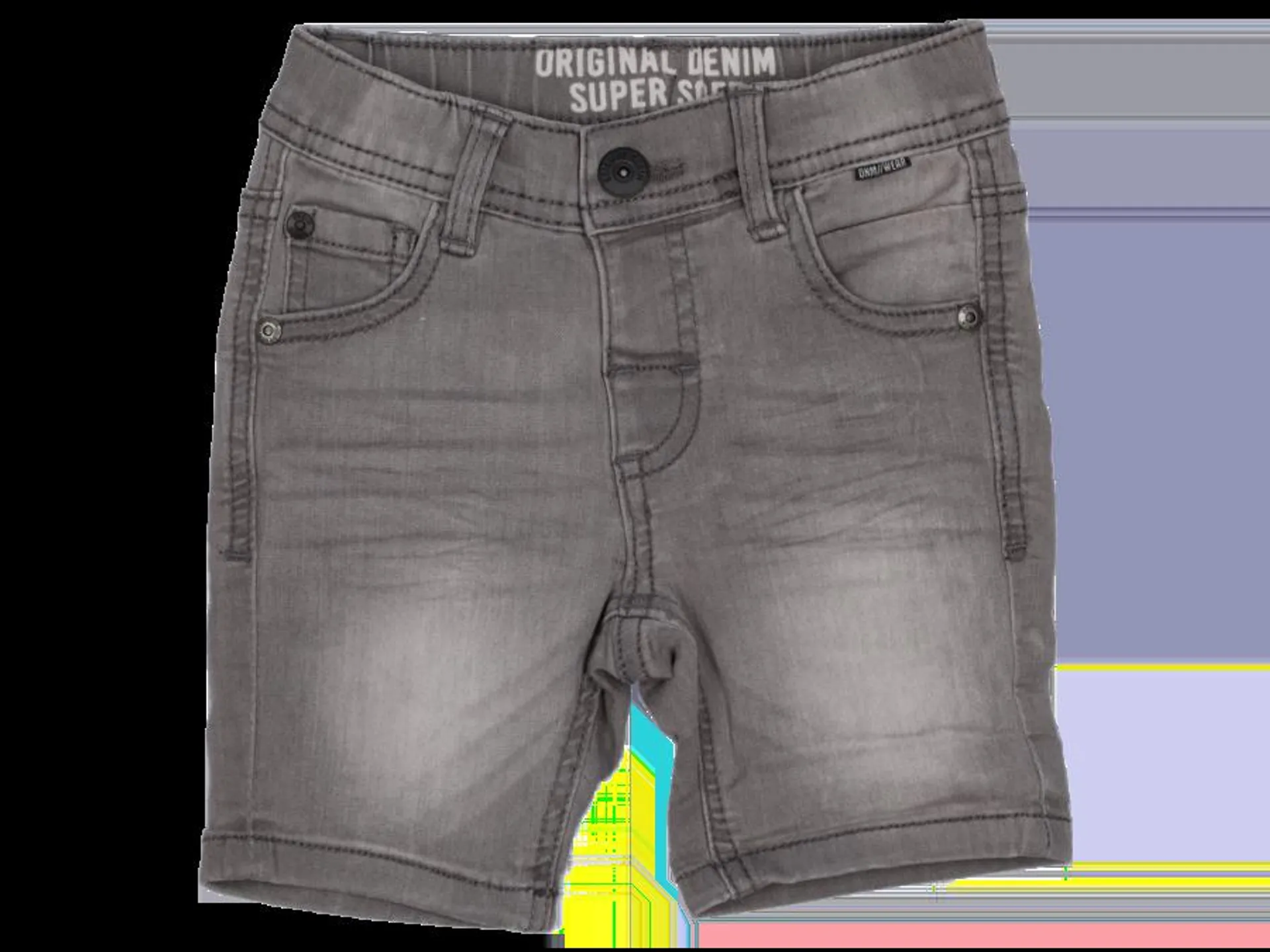 Korte jog jeans – grijs (86-98)