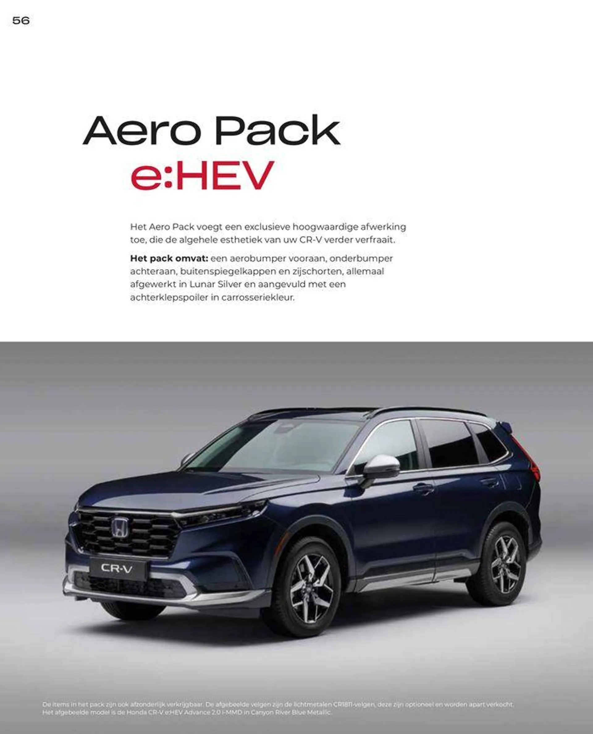 Honda CR-V e:HEV &amp; e:PHEV — Brochure van 28 juni tot 12 juli 2024 - Folder pagina 56