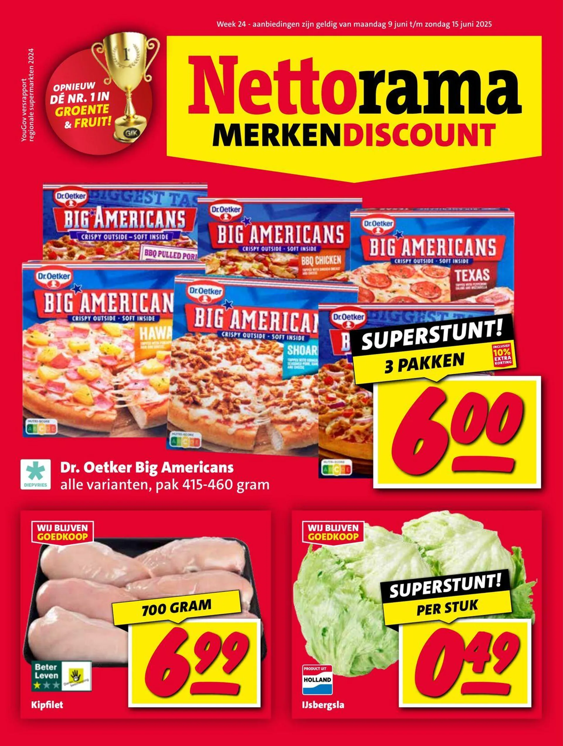 Nettorama Actuele folder van 9 juni tot 15 juni 2025 - Folder pagina 1