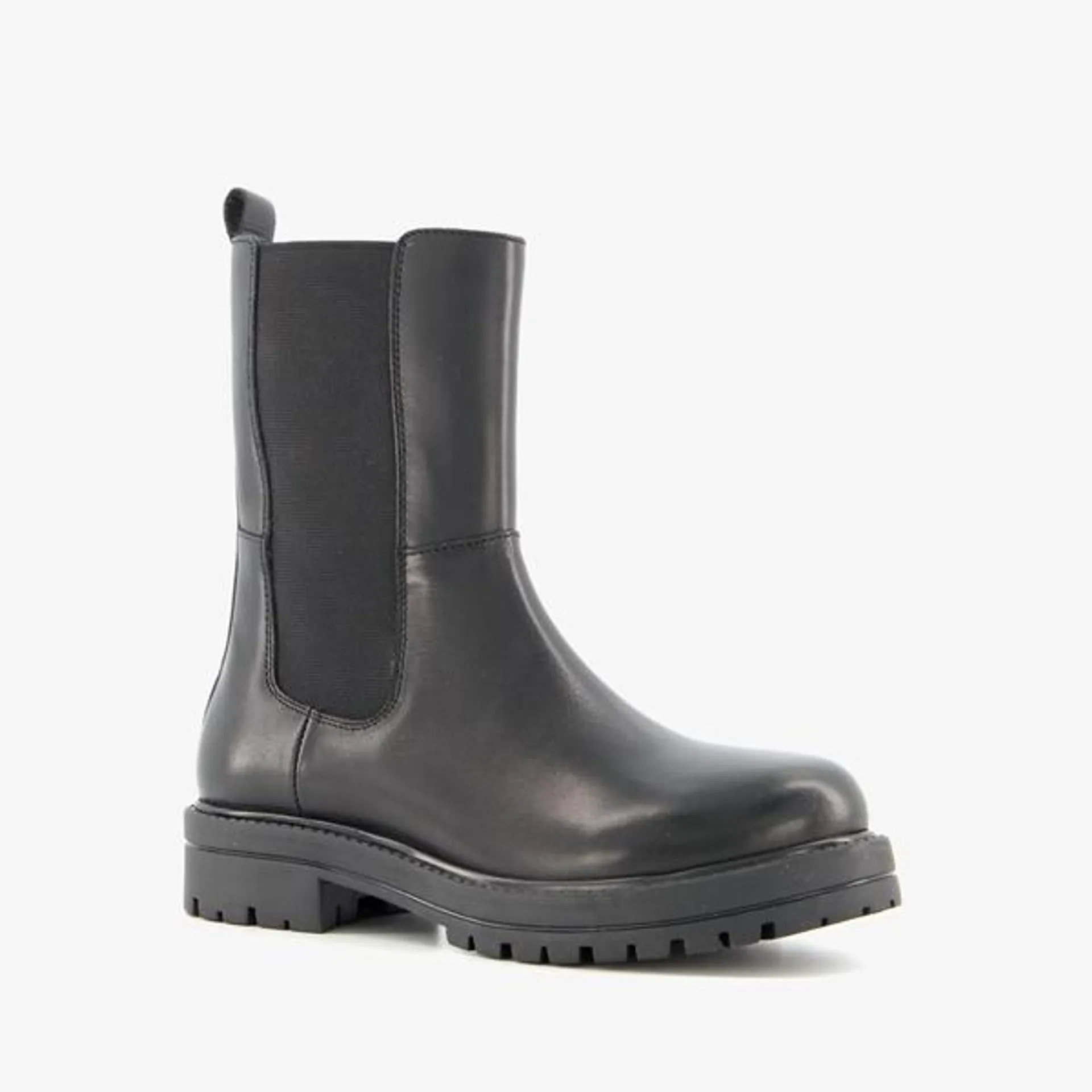 Zwarte Chelsea boots voor meisjes van Groot. Gemaakt van leer, een binnenwe...