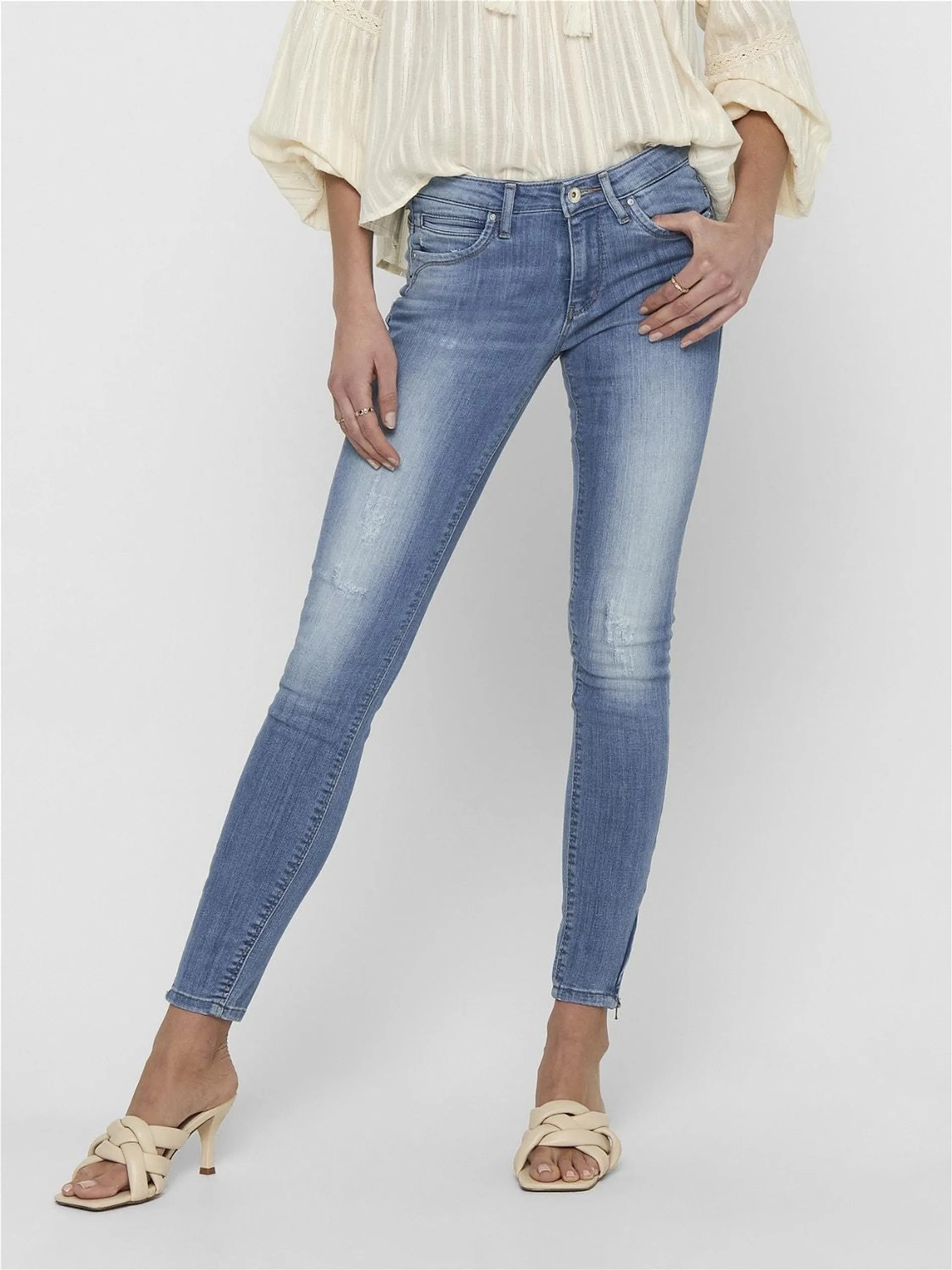 Kendell reg ankle zip Skinny jeans