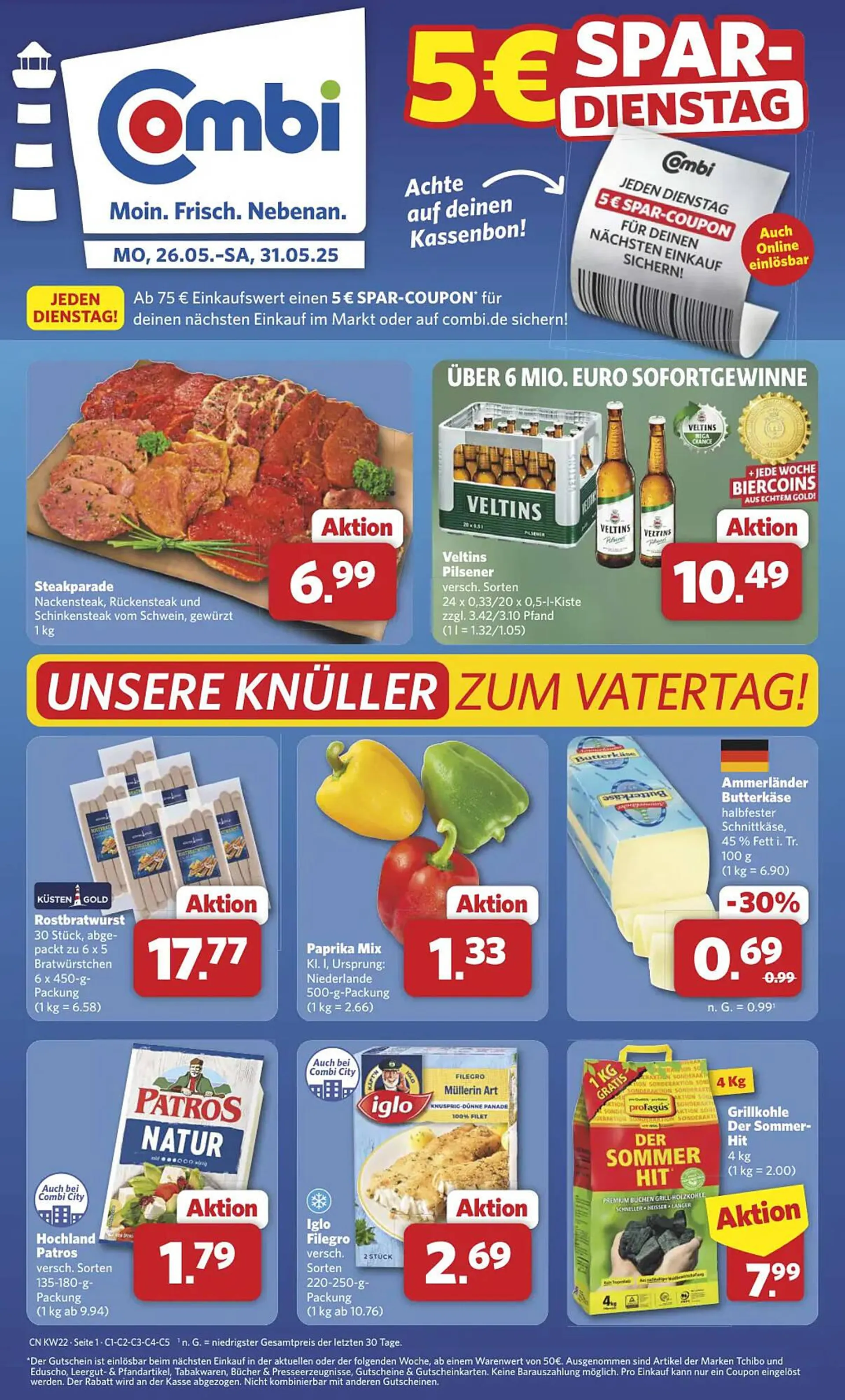 Combi Markt DE folder van 26 mei tot 31 mei 2025 - Folder pagina 1