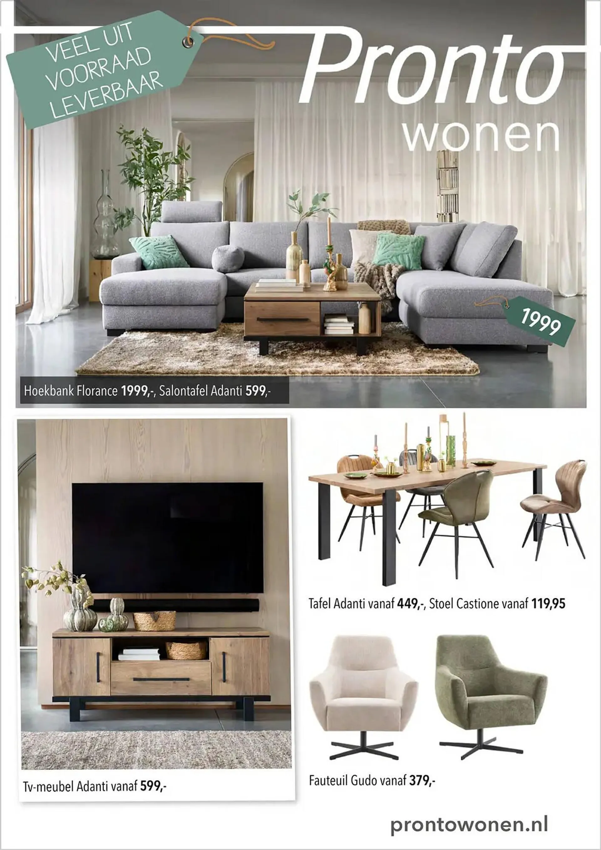 Pronto wonen folder van 25 mei tot 31 mei 2025 - Folder pagina 1