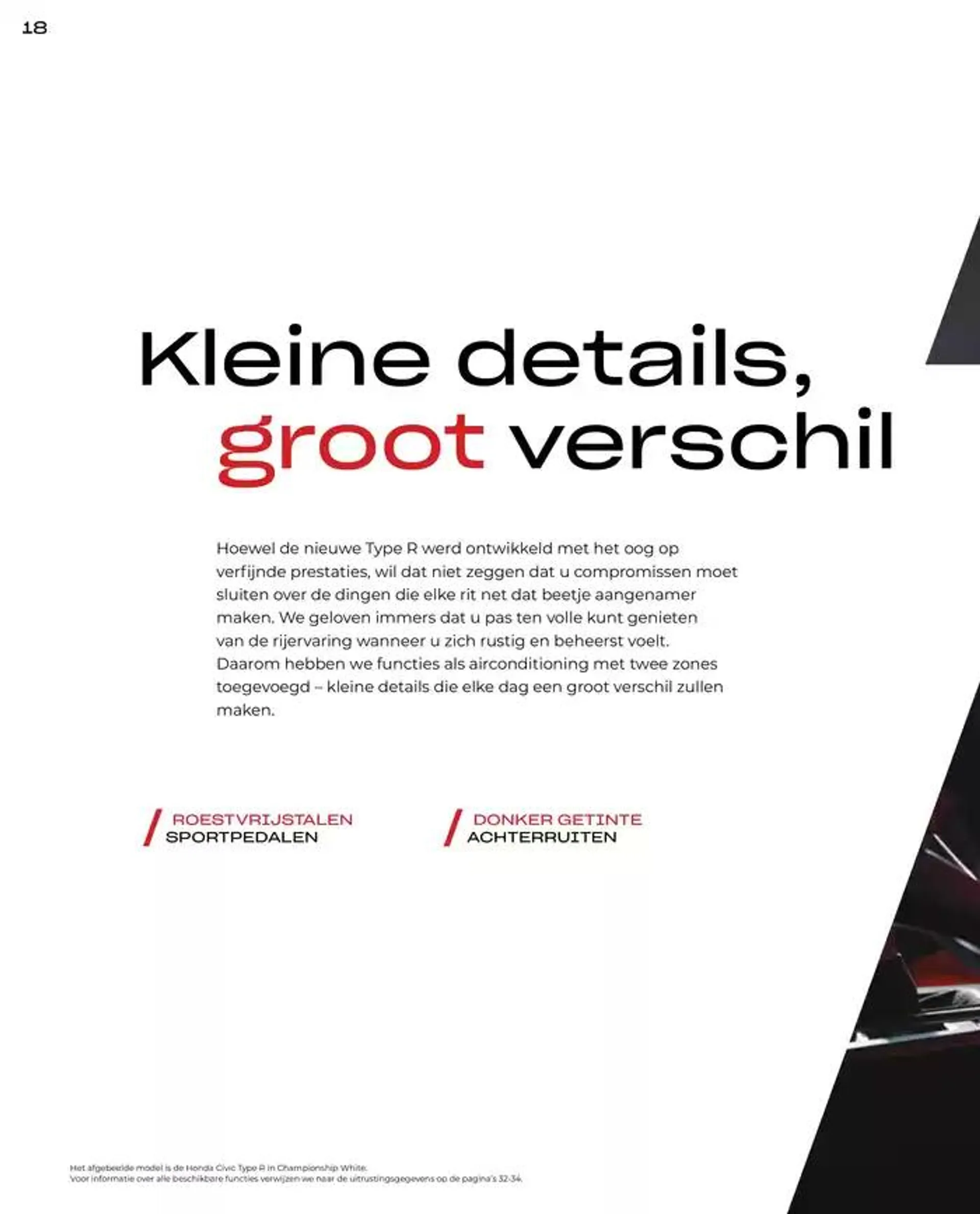 Civic Type R van 19 november tot 30 juni 2025 - Folder pagina 18