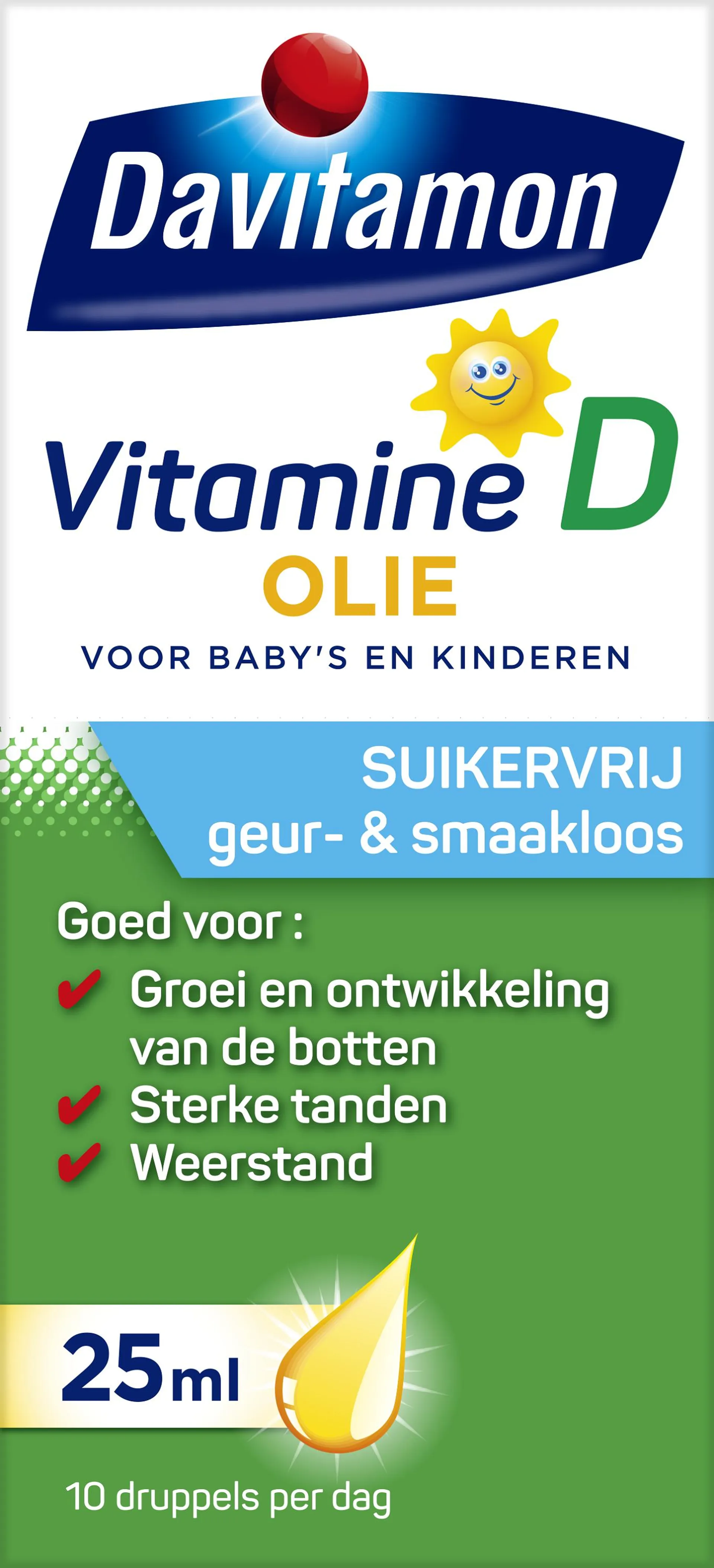 Davitamon Vitamine D olie 25 milliliter