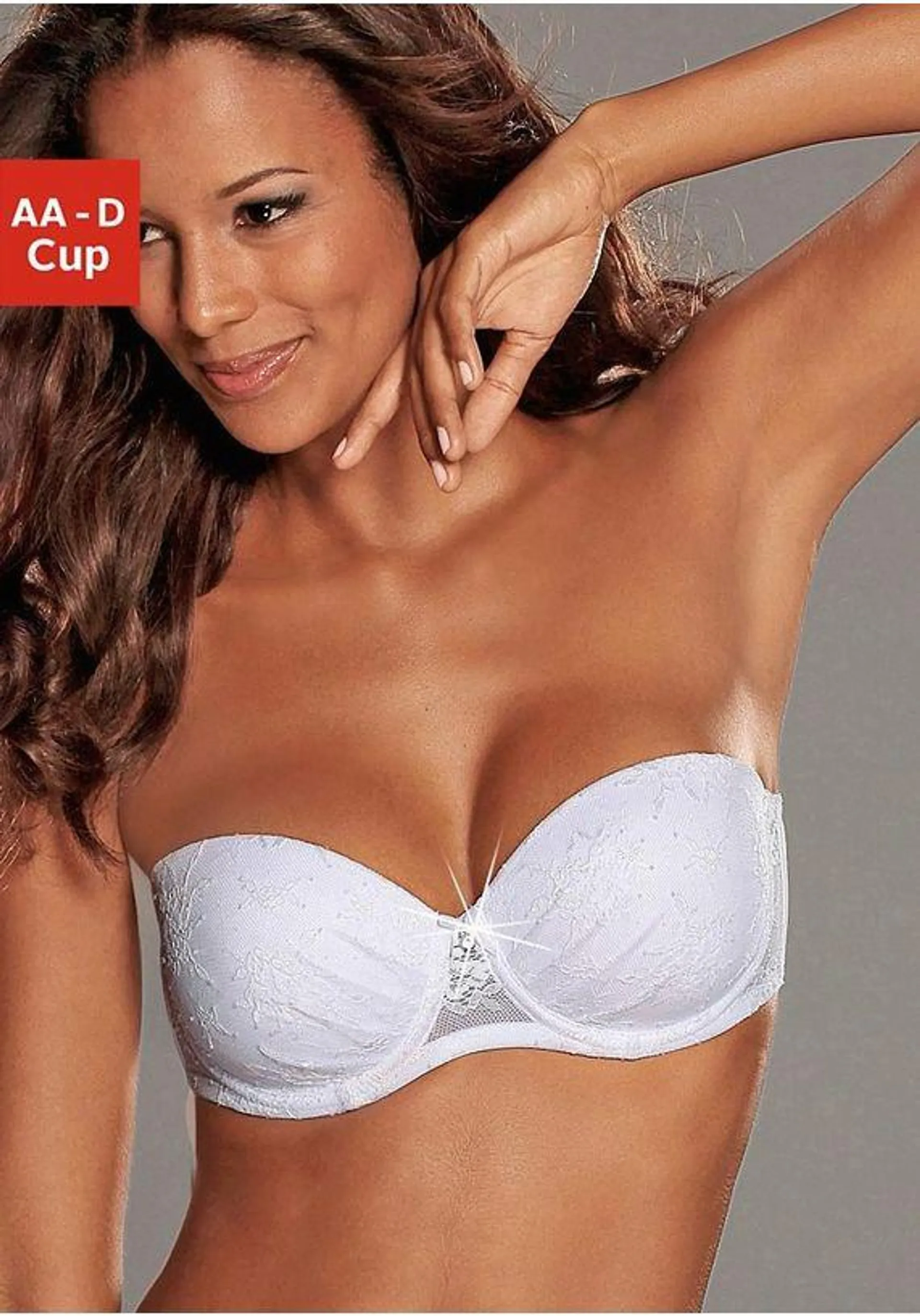 Lascana Push-up-bh Chelina met afneembare, normale en transparante bandjes, ondergoed