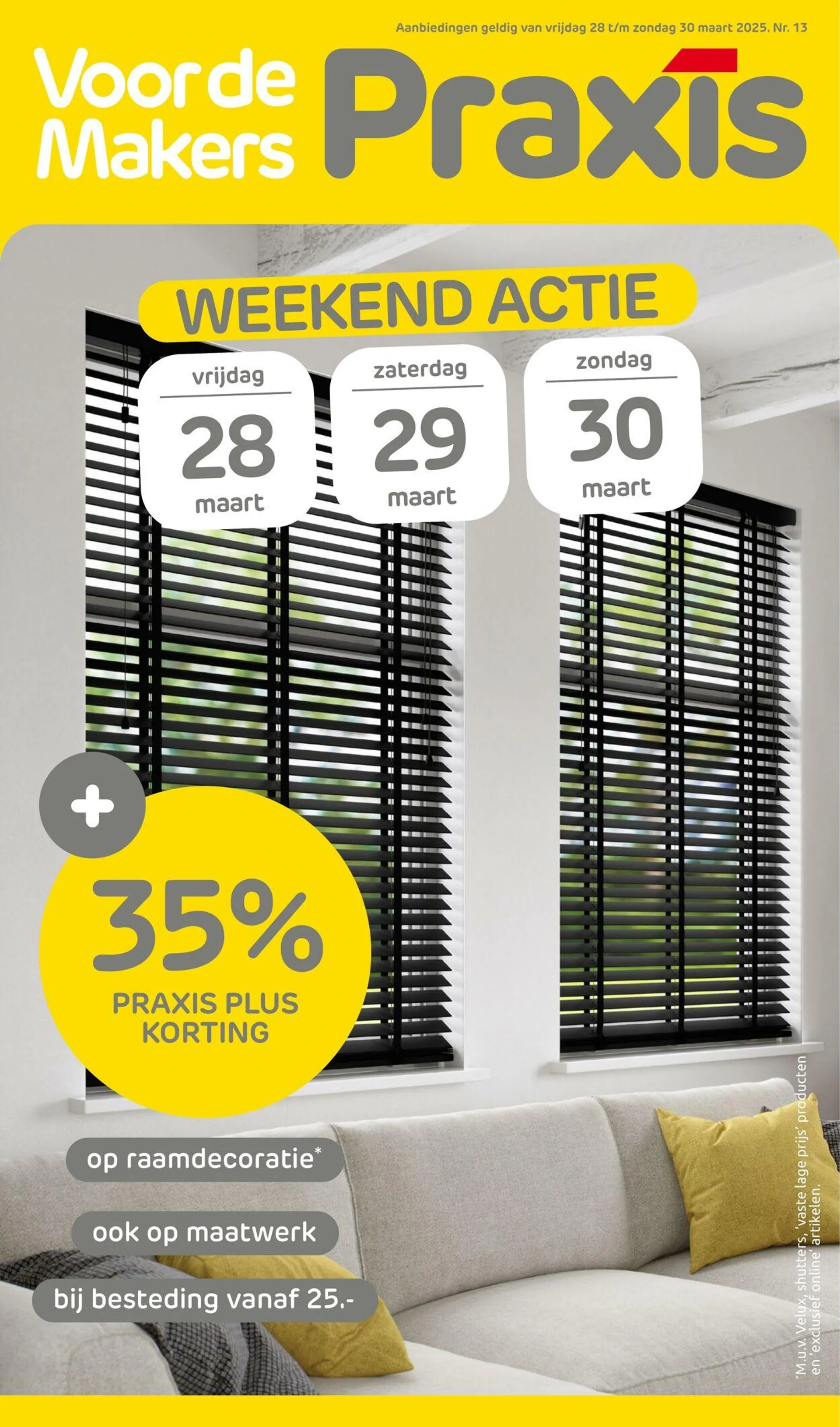 Praxis Actuele folder van 31 augustus tot 14 september 2025 - Folder pagina 1