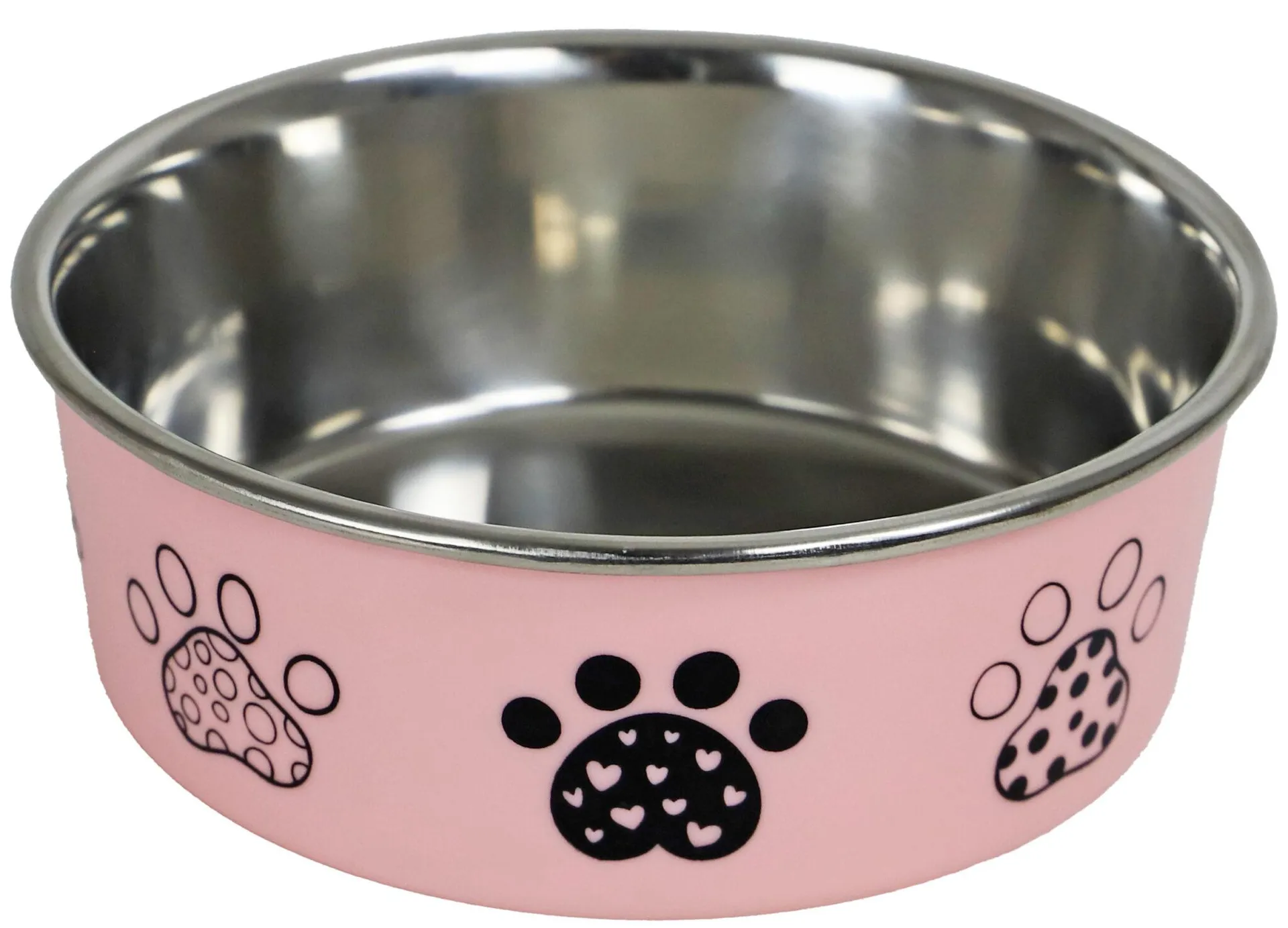 BOON Eetbak rvs paw d16cm 940ml roze