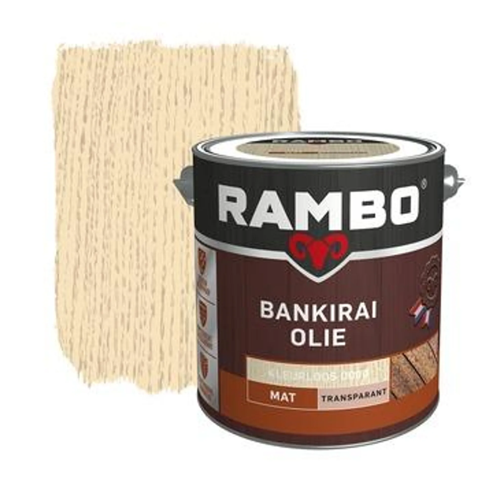 Rambo bankirai olie transparant kleurloos 2,5 liter