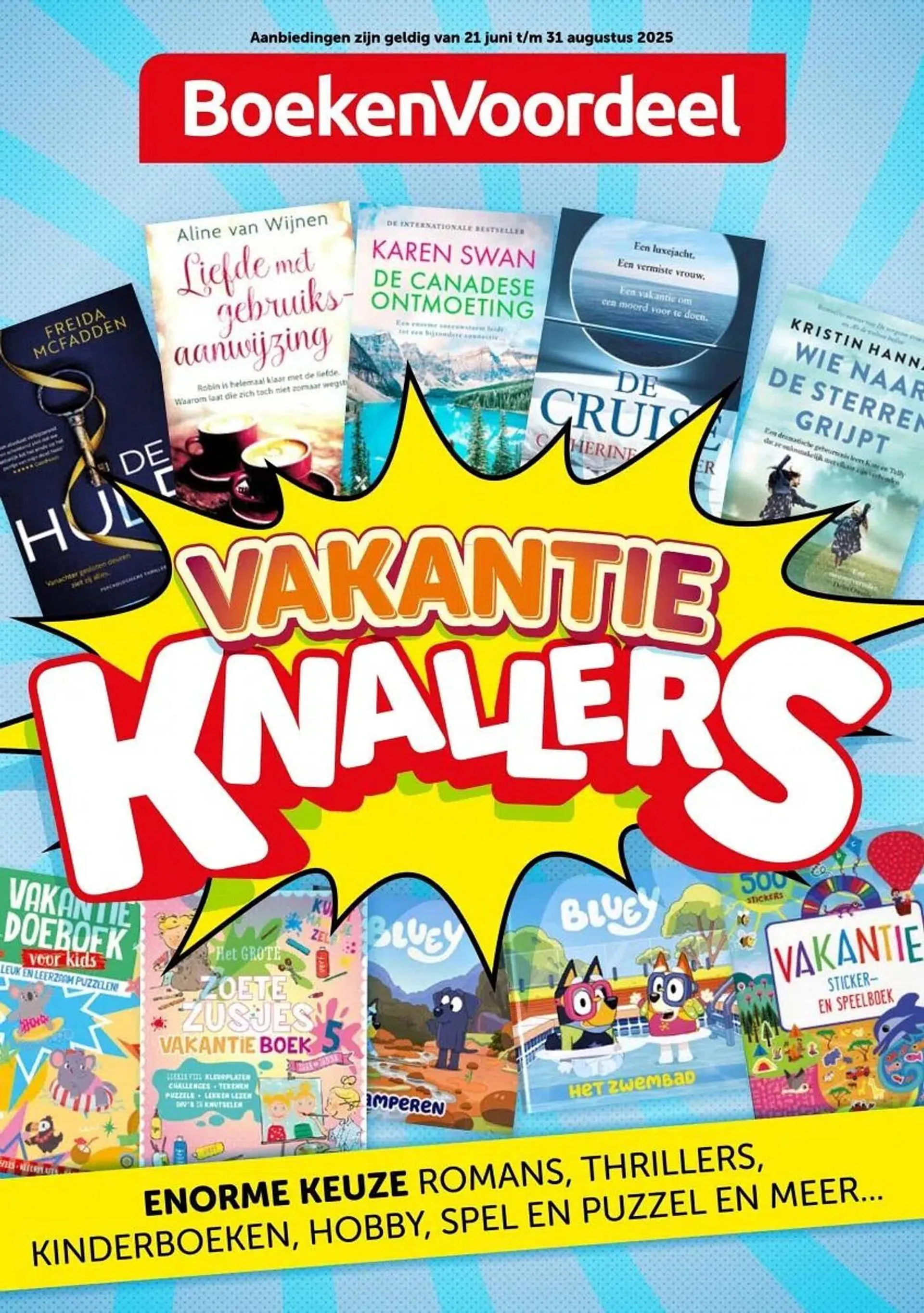 Boekenvoordeel folder van 21 juni tot 31 augustus 2025 - Folder pagina 1