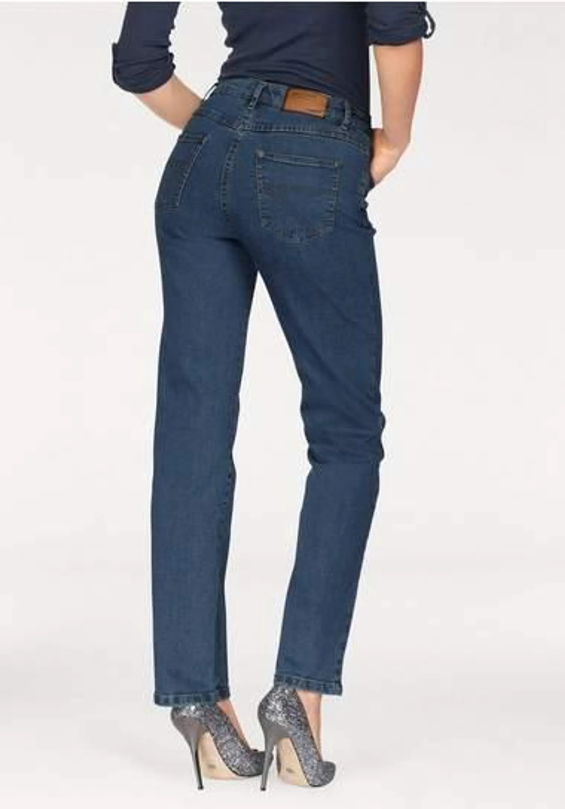 Arizona Rechte jeans Annett comfortabele pasvorm, 5-pocket-stijl, hoge taille