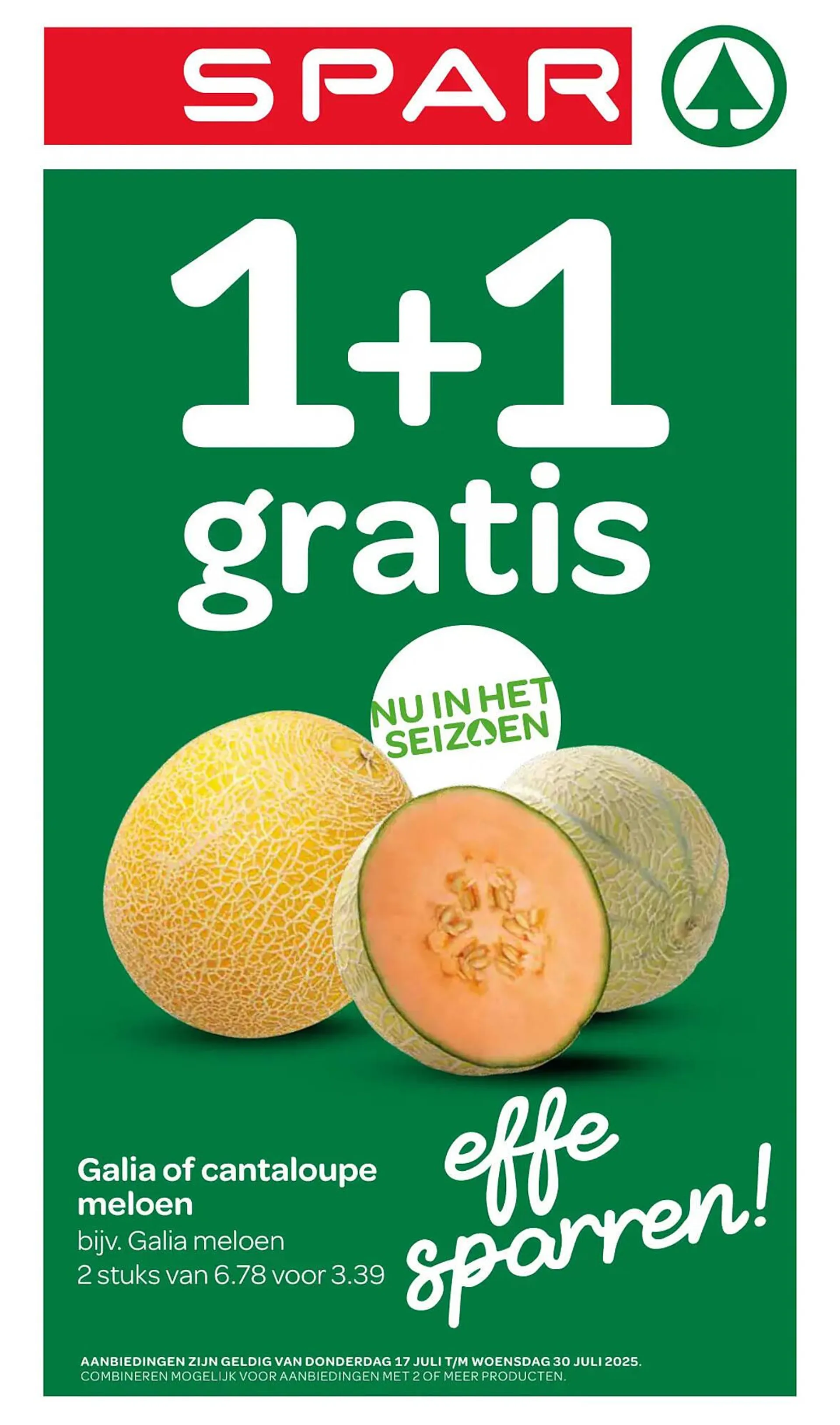 Spar folder van 17 juli tot 30 juli 2025 - Folder pagina 1