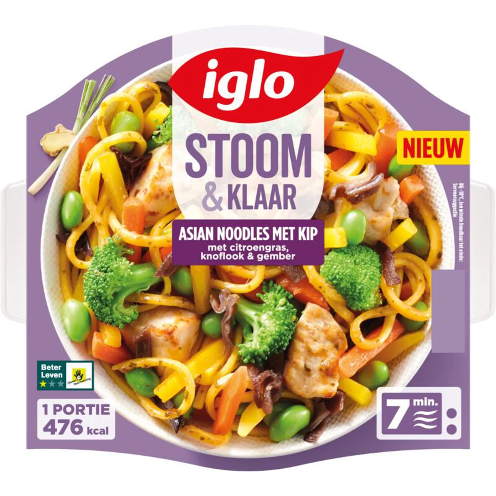 Iglo Stoom & klaar Asian noodles met kip