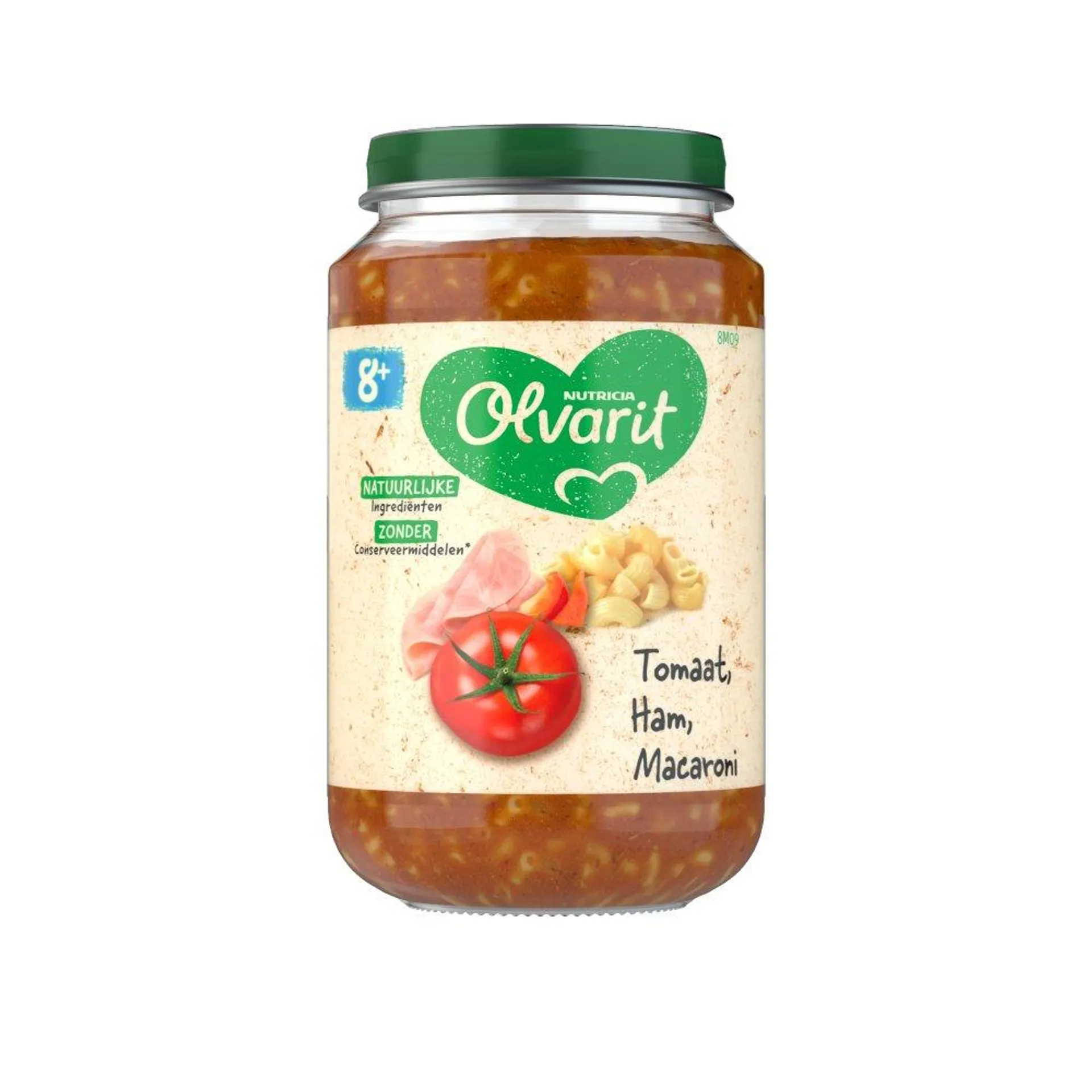 Olvarit Tomaat Ham Macaroni 8+ Maanden 200 g