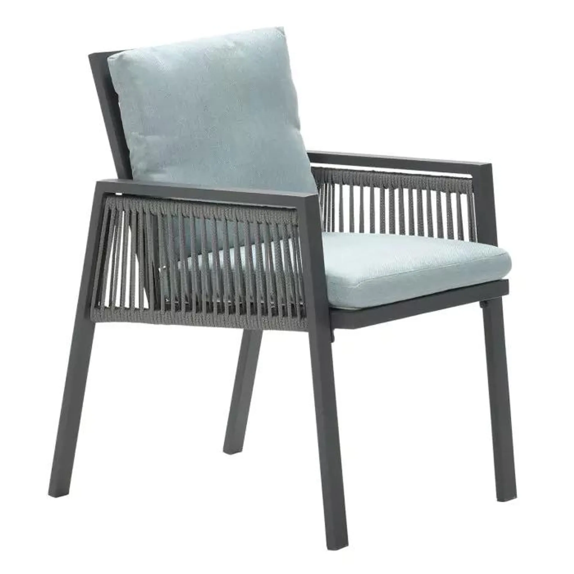 Brendon lounge dining stoel - mint grijs
