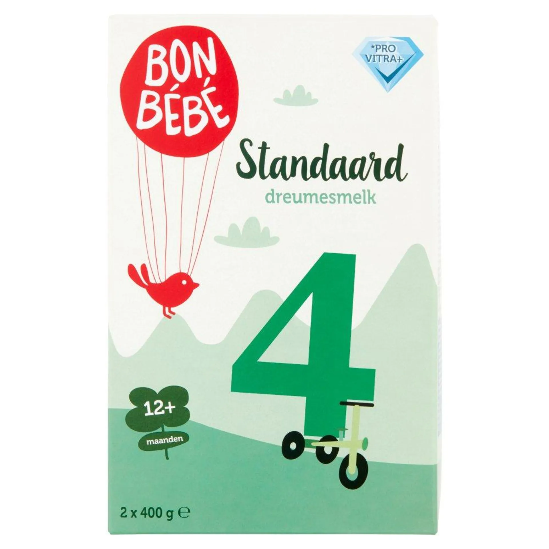 Bonbébé Standaard 4 Dreumesmelk 12+ Maanden 2 x 400 g